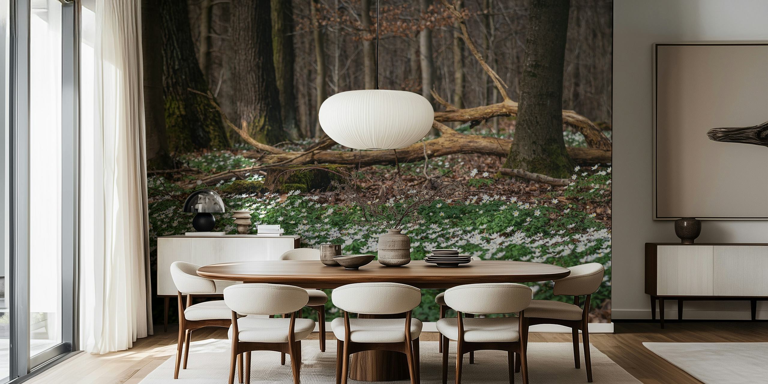 Springflower v lesním prostředí tapeta