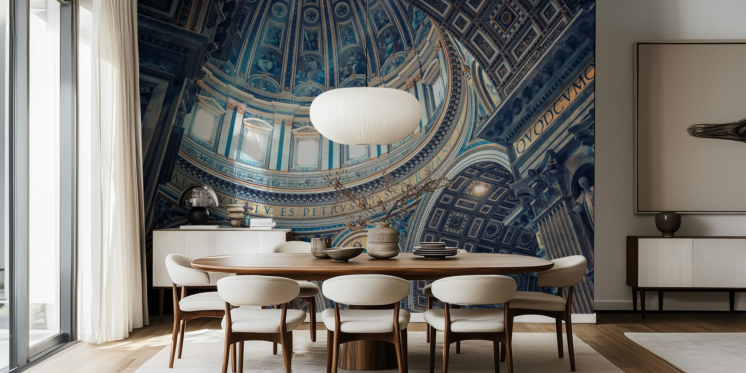 St Peters wallpaper displayed in a room