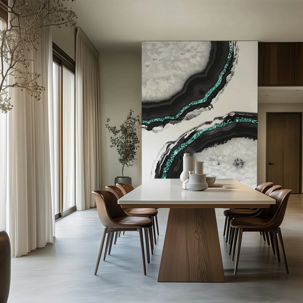 Agate Glitter Glam 16 wallpaper displayed in a room