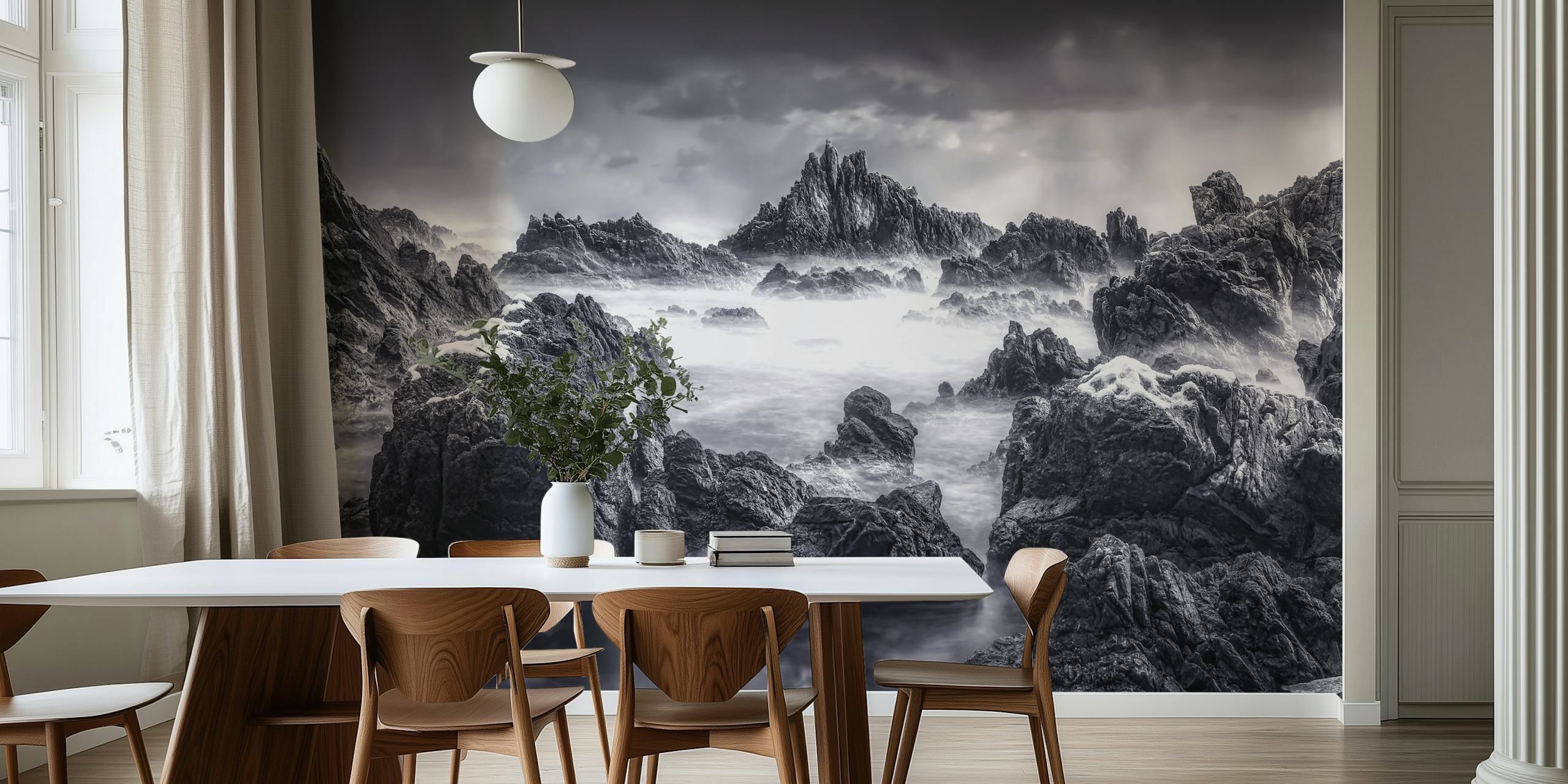 Design de papier peint Rock dans une pièce