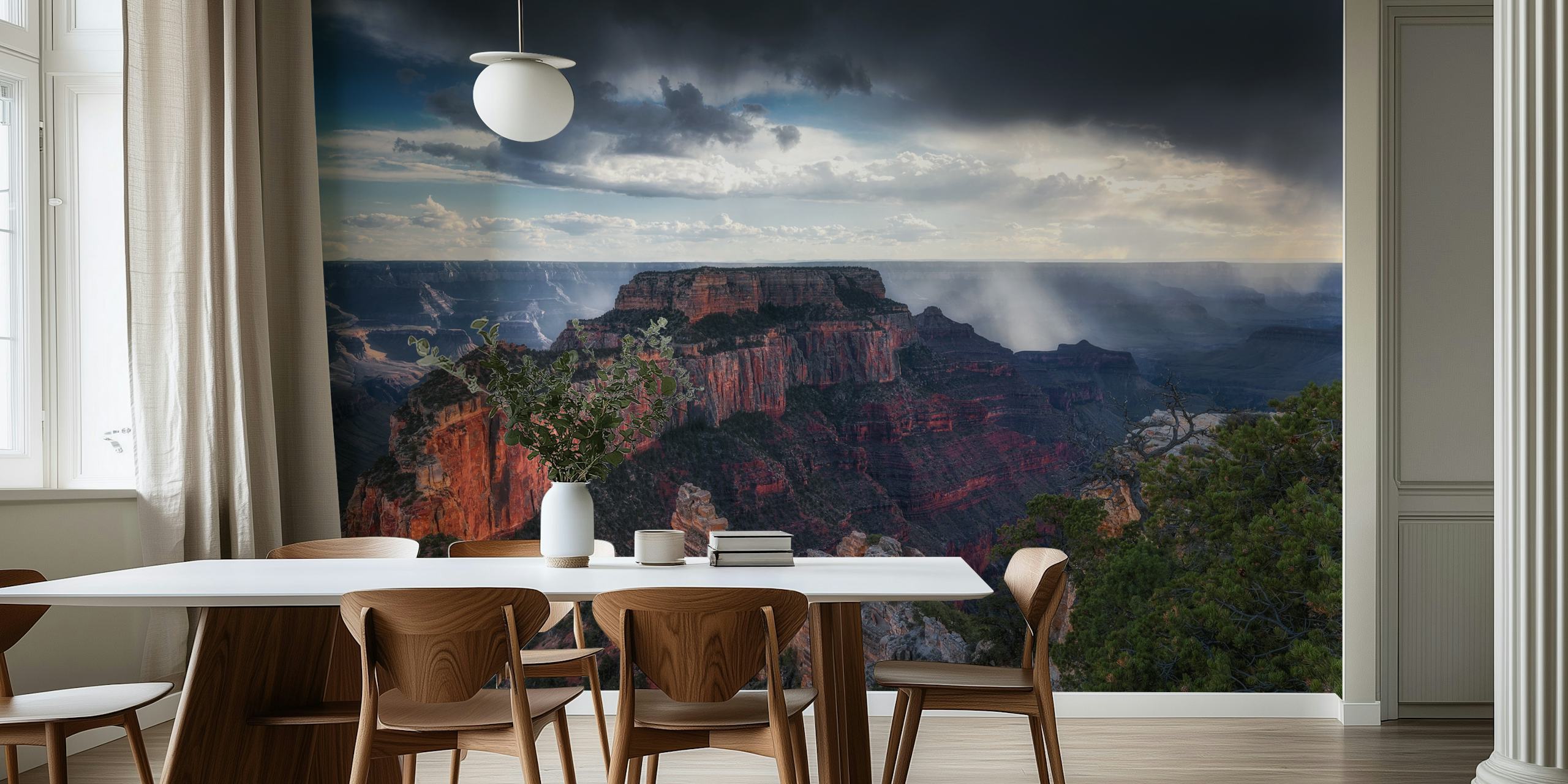 Grand Canyon -tapettisuunnittelu huoneessa