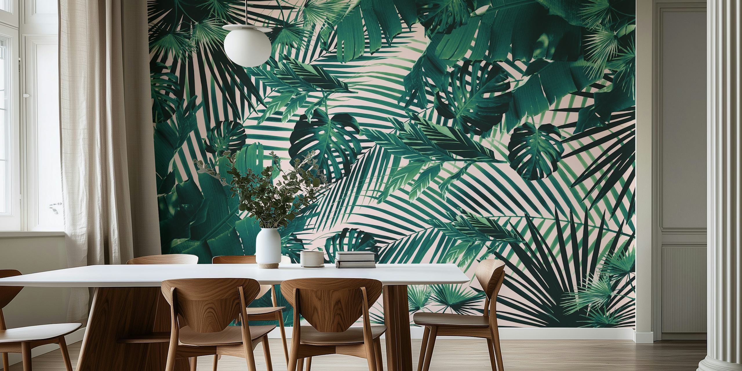 Tropical Jungle Siesta 2a tapet i et rom