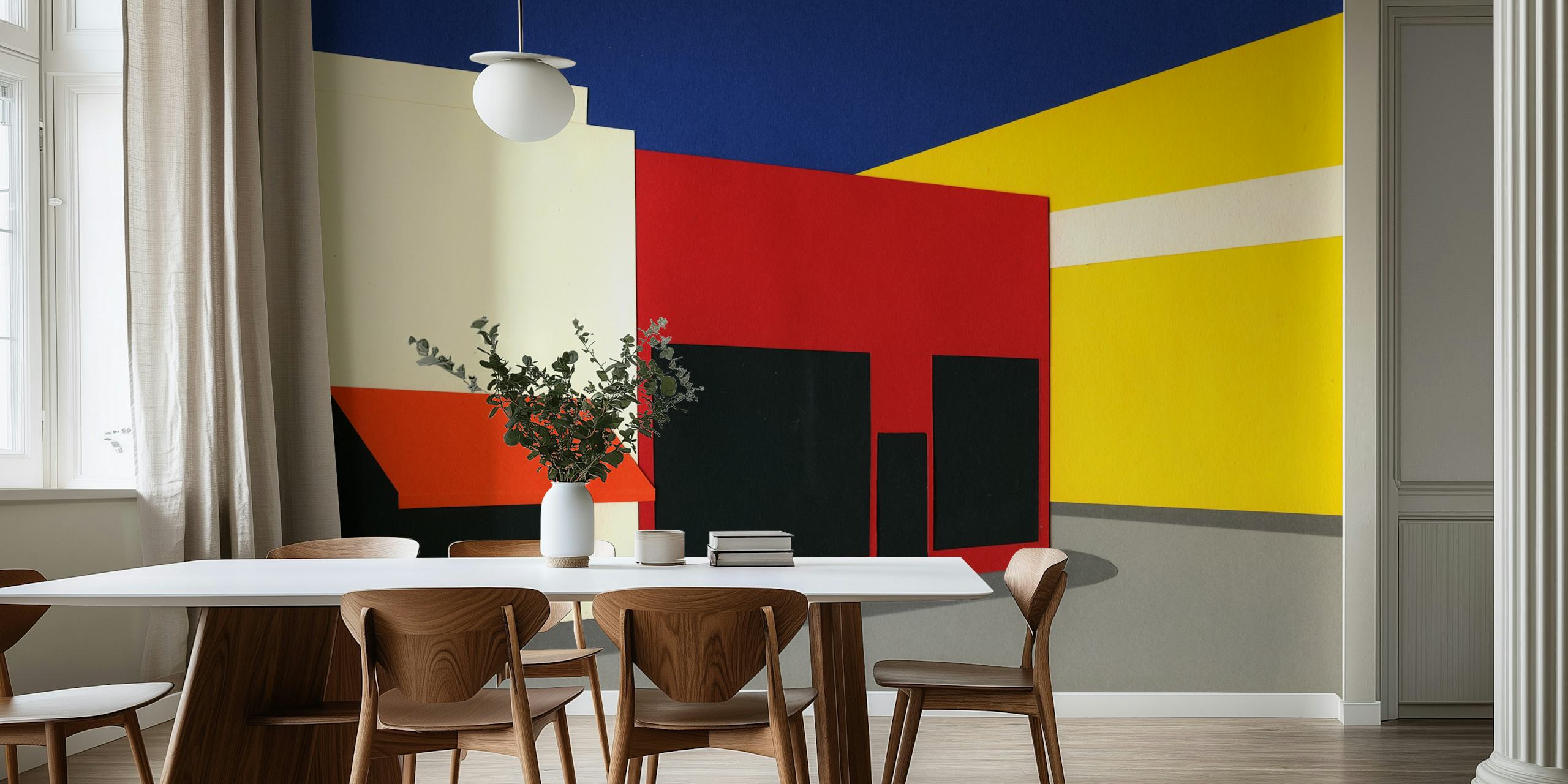 Colorful Lone Pine Corner wallpaper in a room