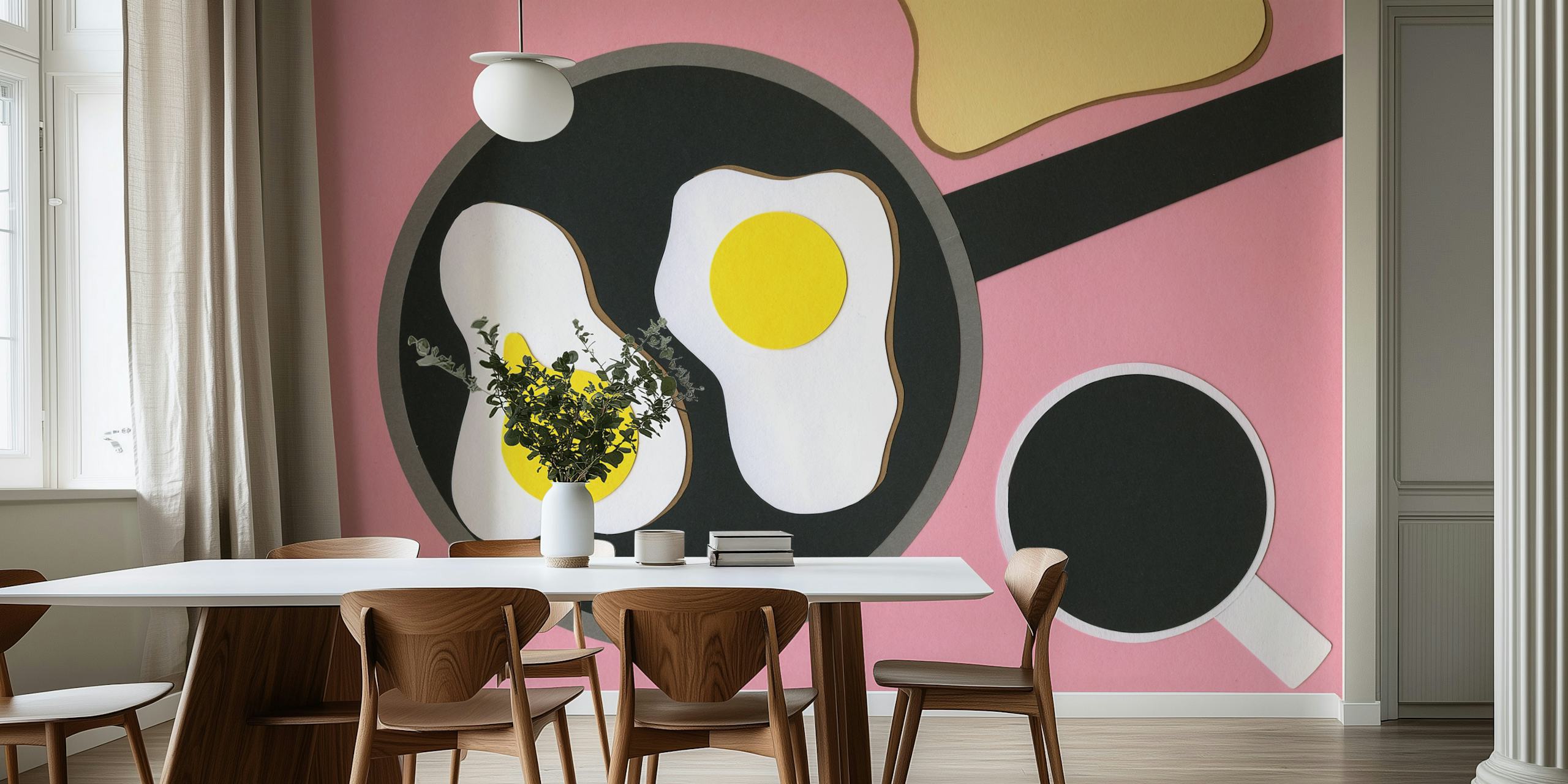 Artistieke wallpapers met gestileerde illustratie van Mr Dz Breakfast