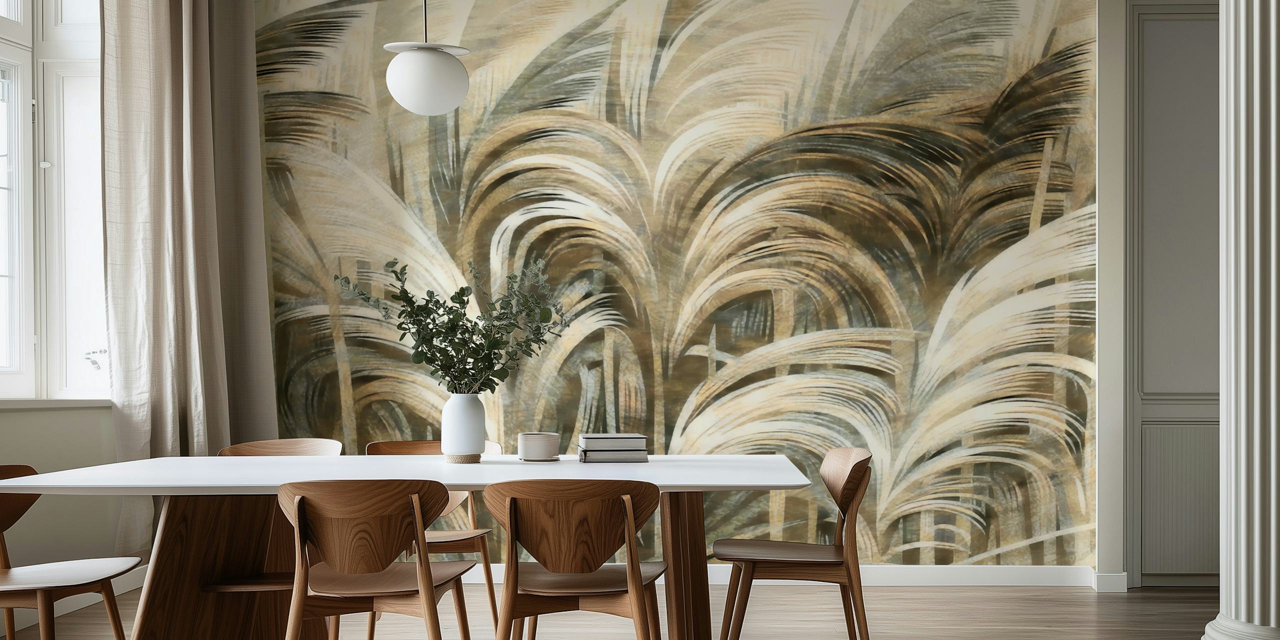 Papier peint Pure Meadow Botanicals dans la pièce