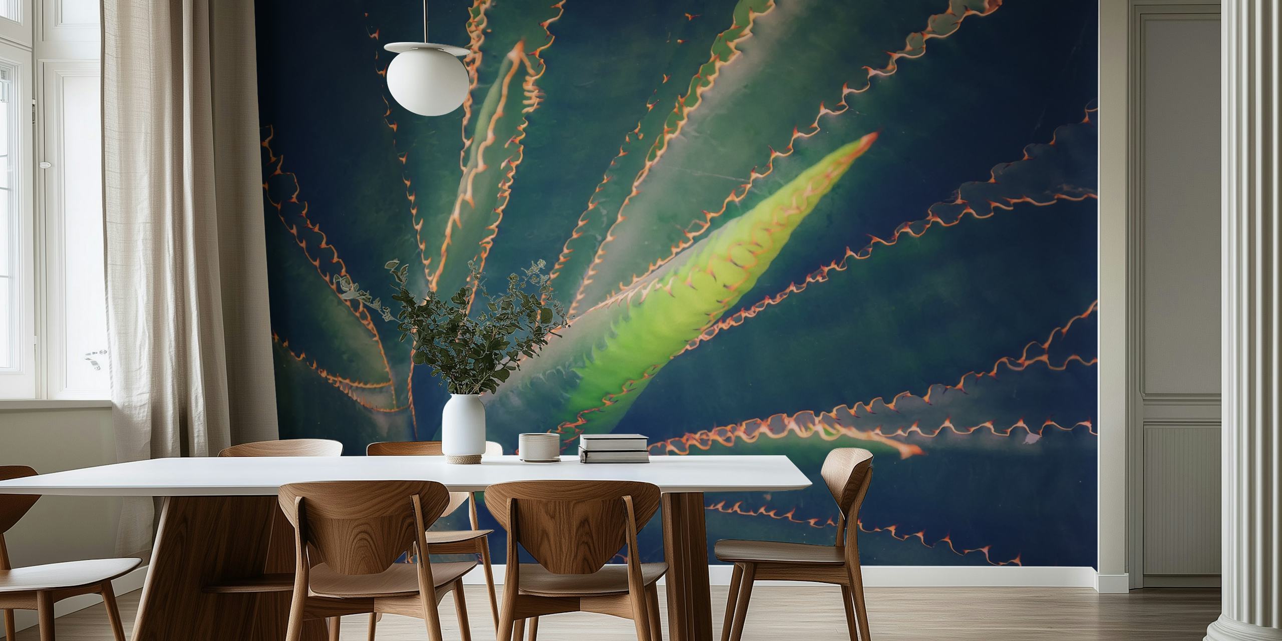 Agave projekt tapety w pokoju
