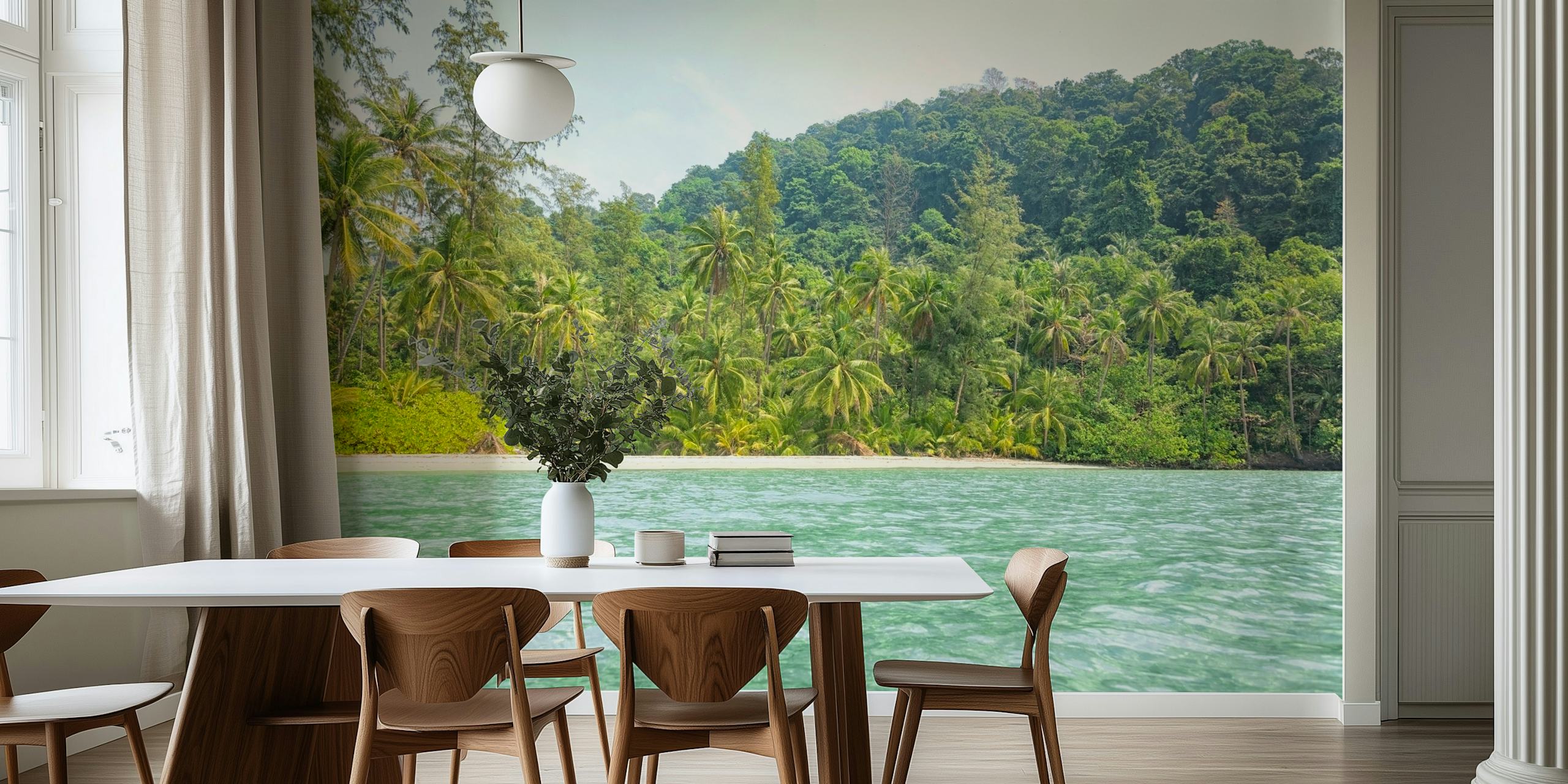Palm Tree Haven tapet i et rom
