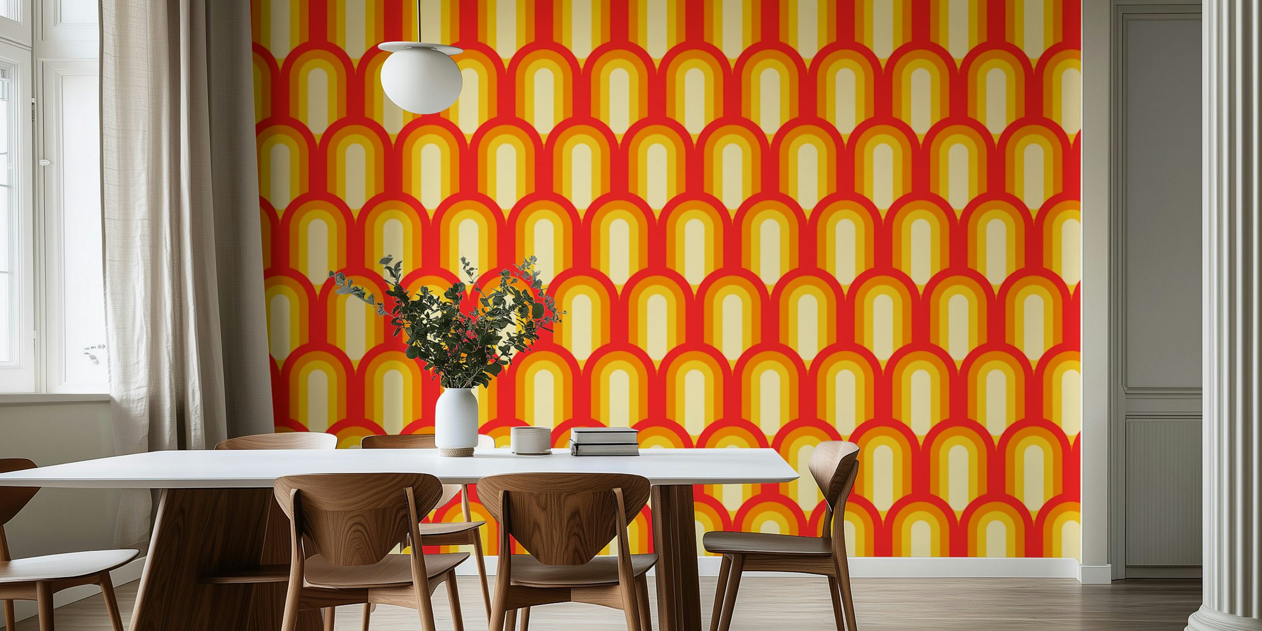 Golden Scales Seventies Elegance tapettisuunnittelu