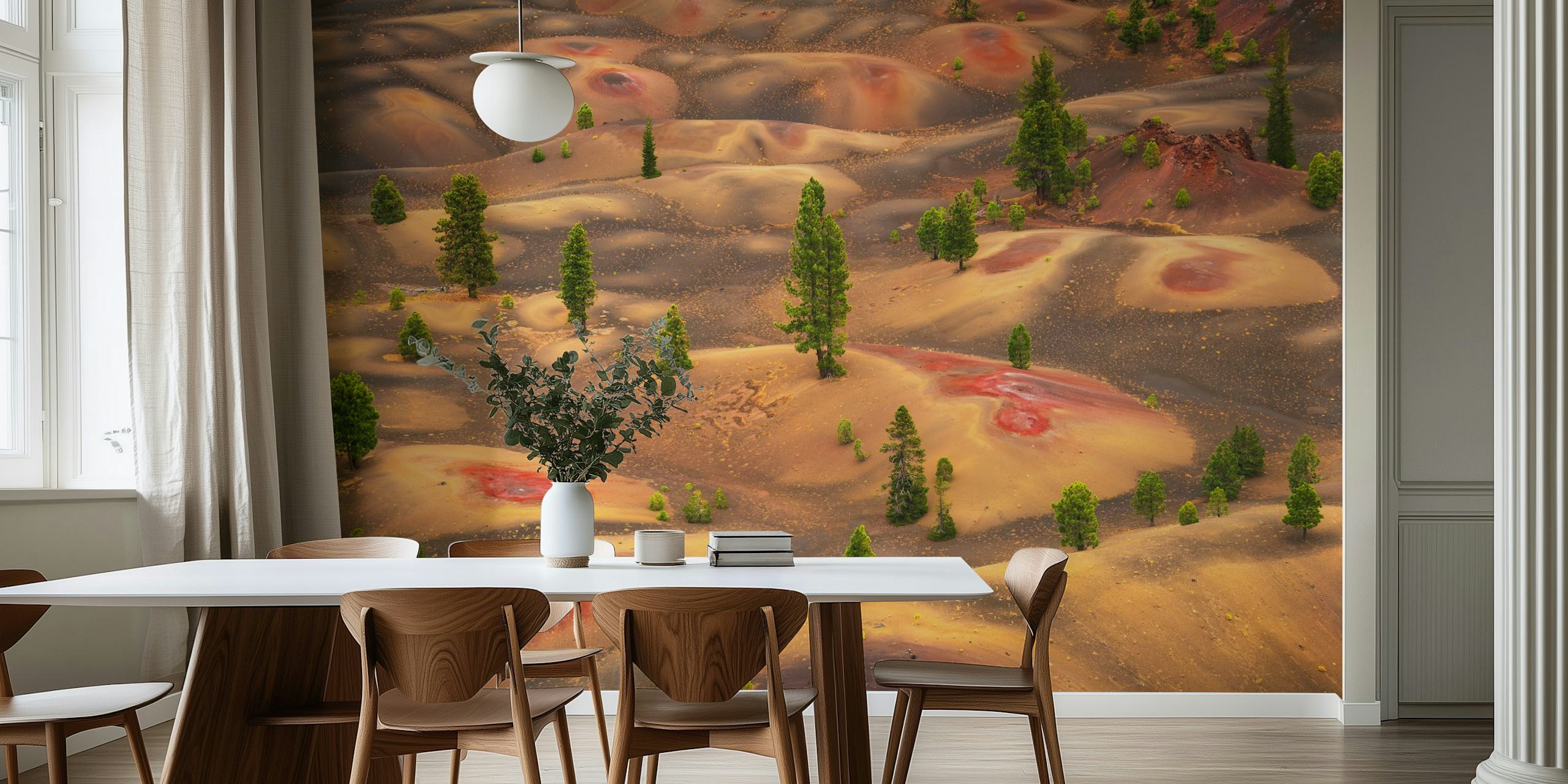 Dune Landscape Scene Tapete in einem Raum