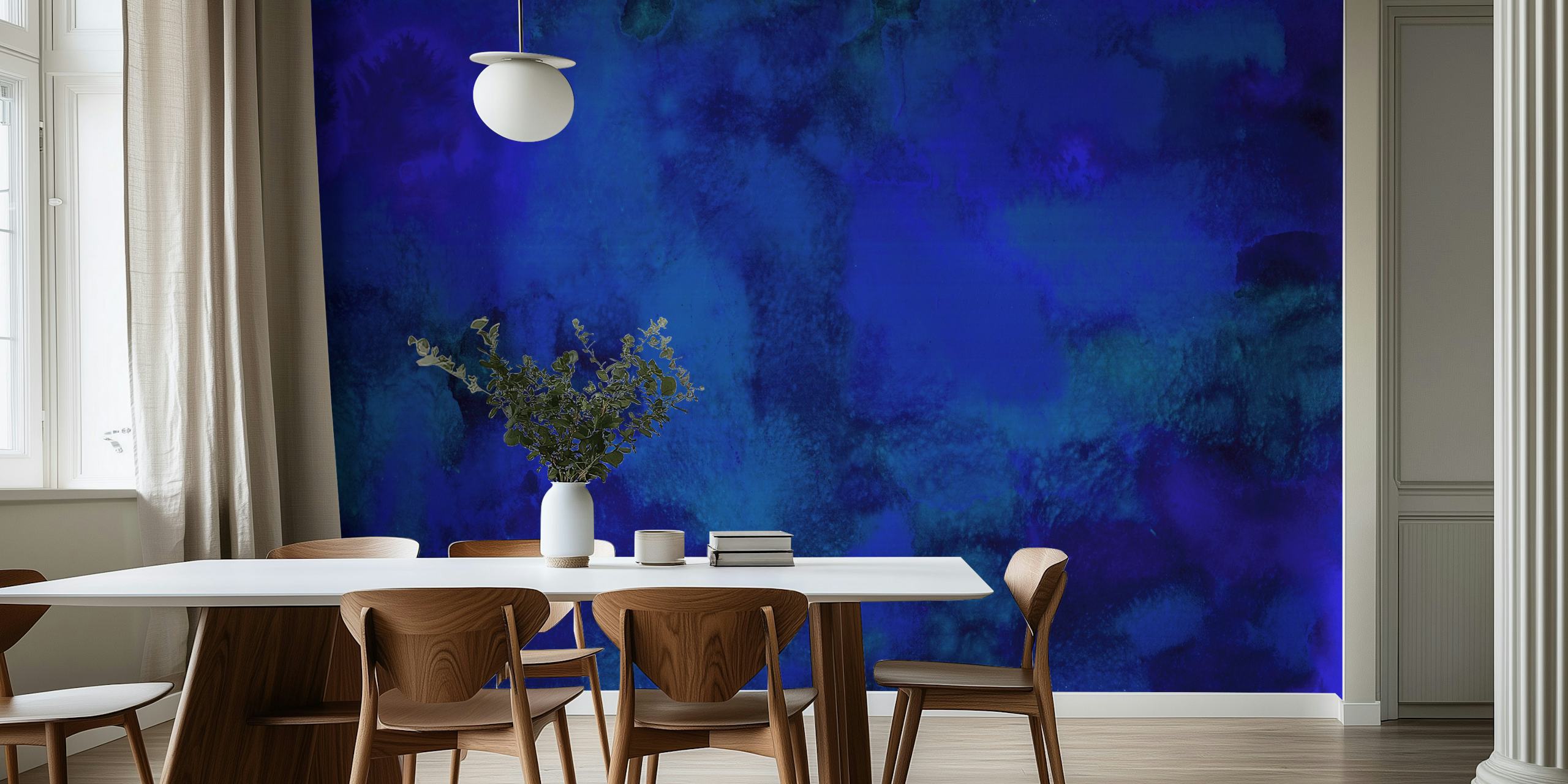 Tapeta Deep Blue Serenity w pokoju