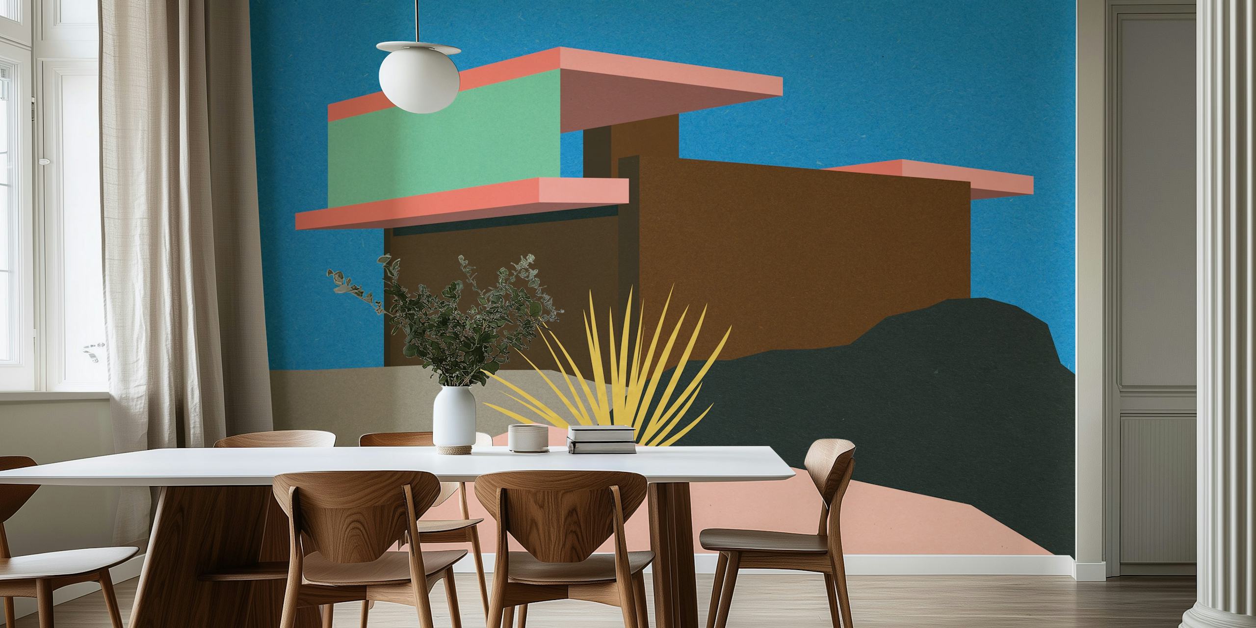 Kaufmann Desert House II wallpaper in a room