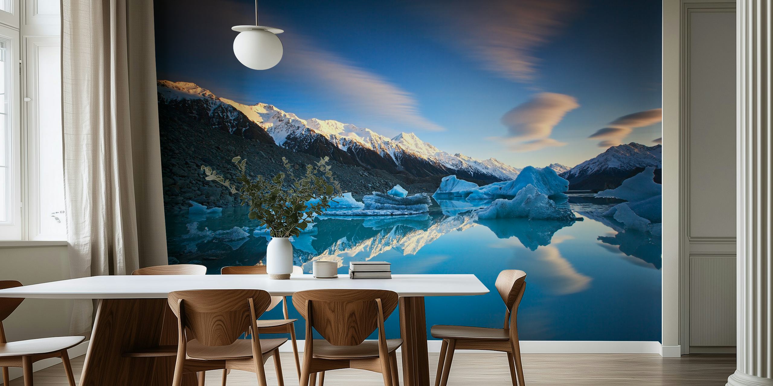 Winter Symmetry tapet i ett rum