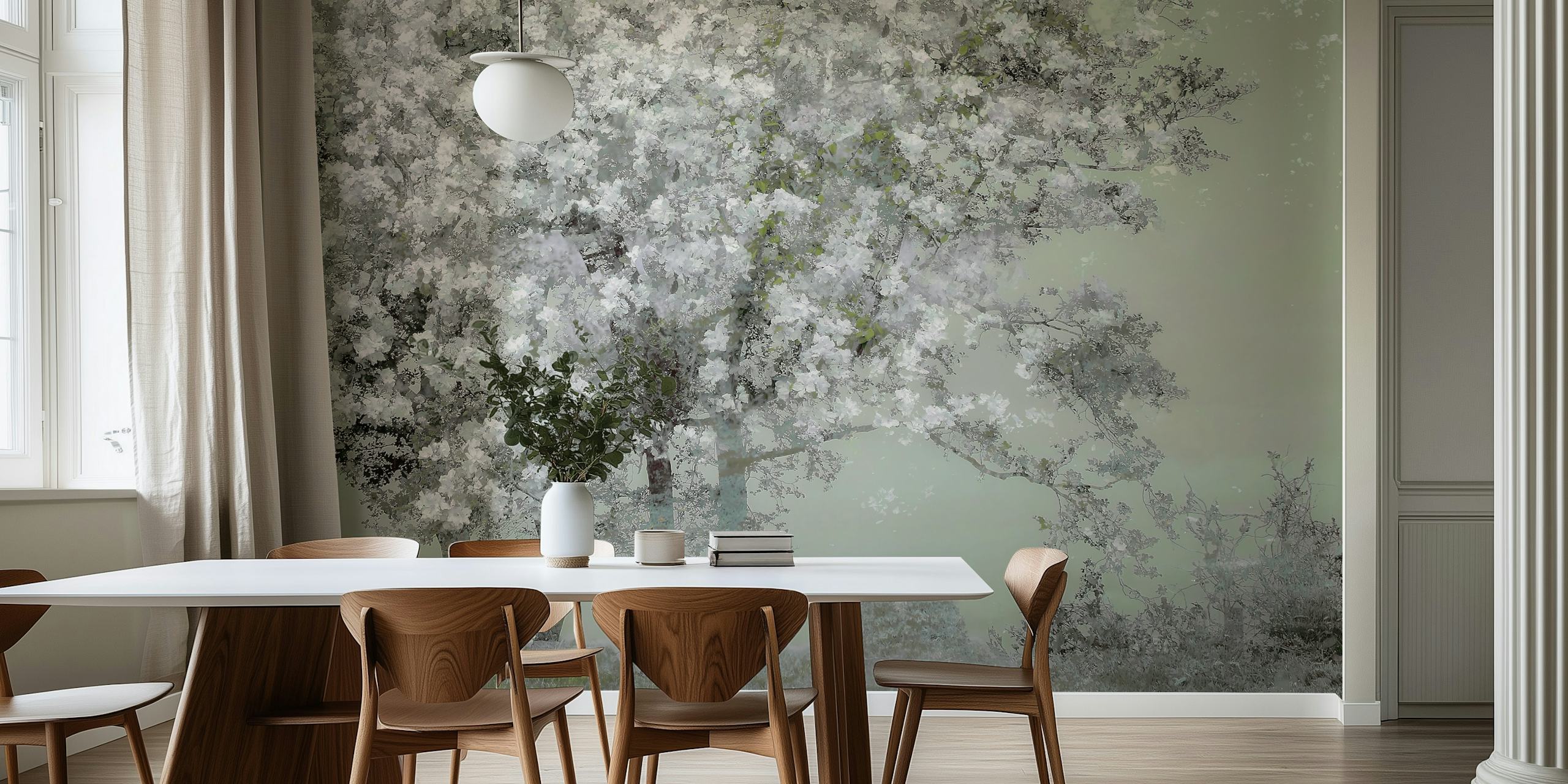 Spring wallpaper con alberi in fiore