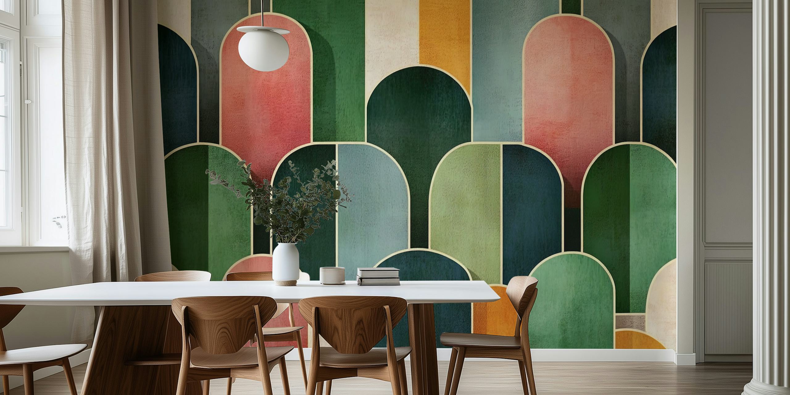 Ταπετσαρία Golden Deco Wall #2 σε ένα δωμάτιο