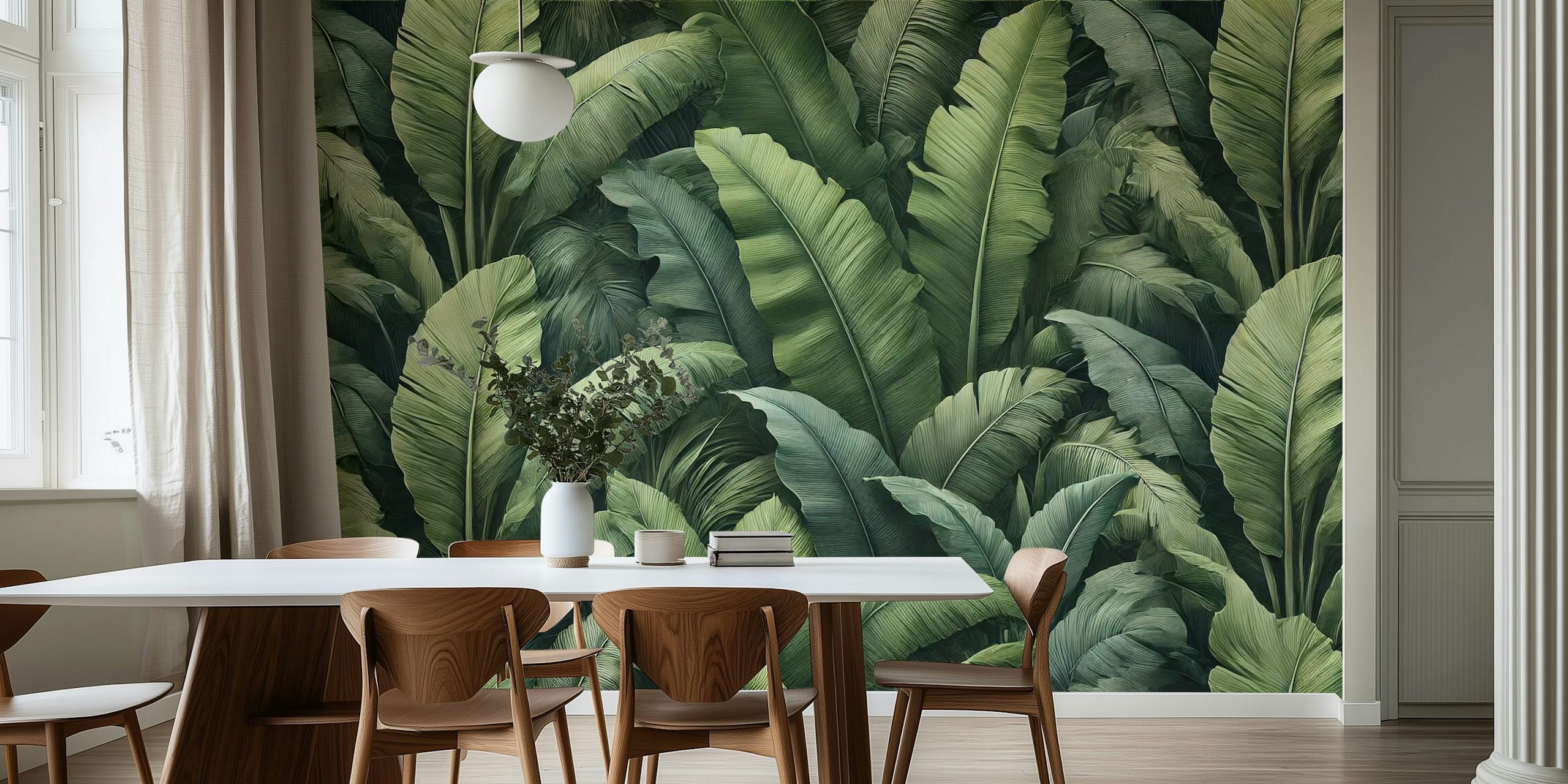 Banana Leaves Essence tapet i et rum