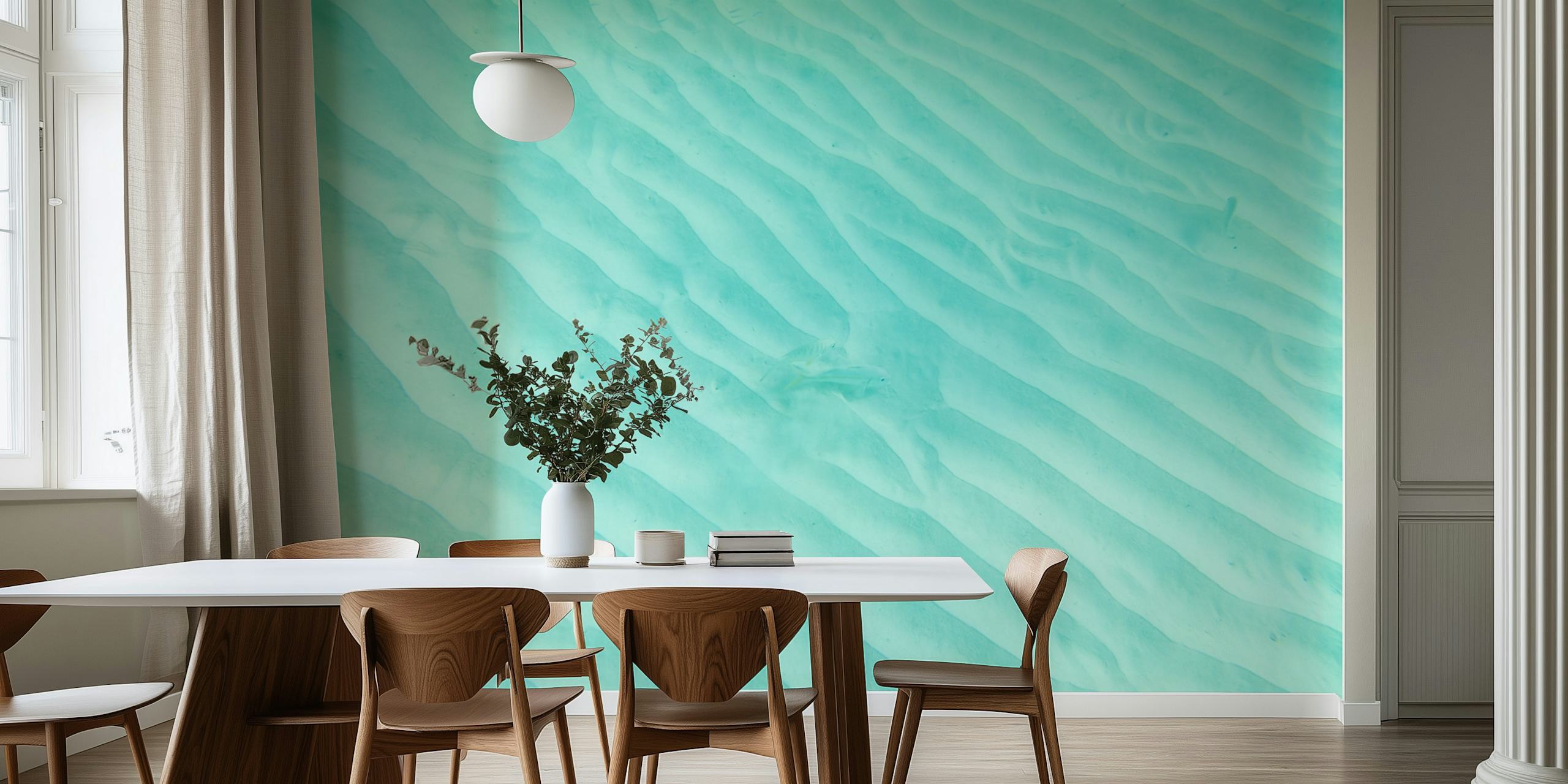 Underwater scene with soft ripples and blue hues wallpaper