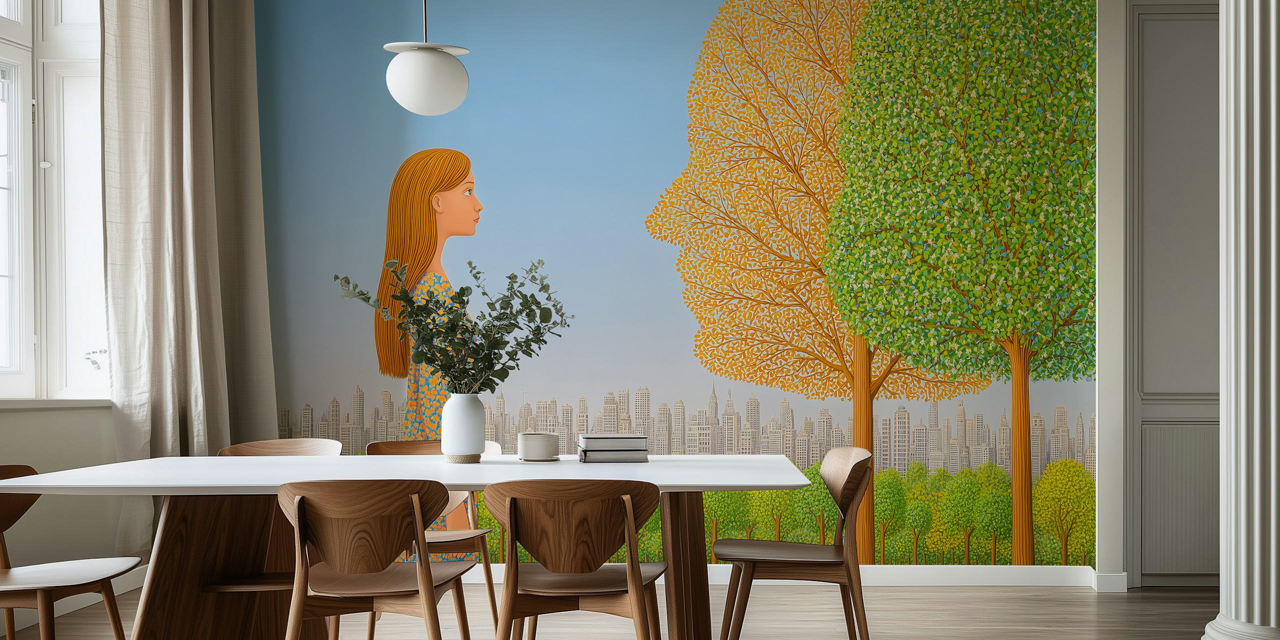 Papier peint Human Nature Fusion dans une pièce
