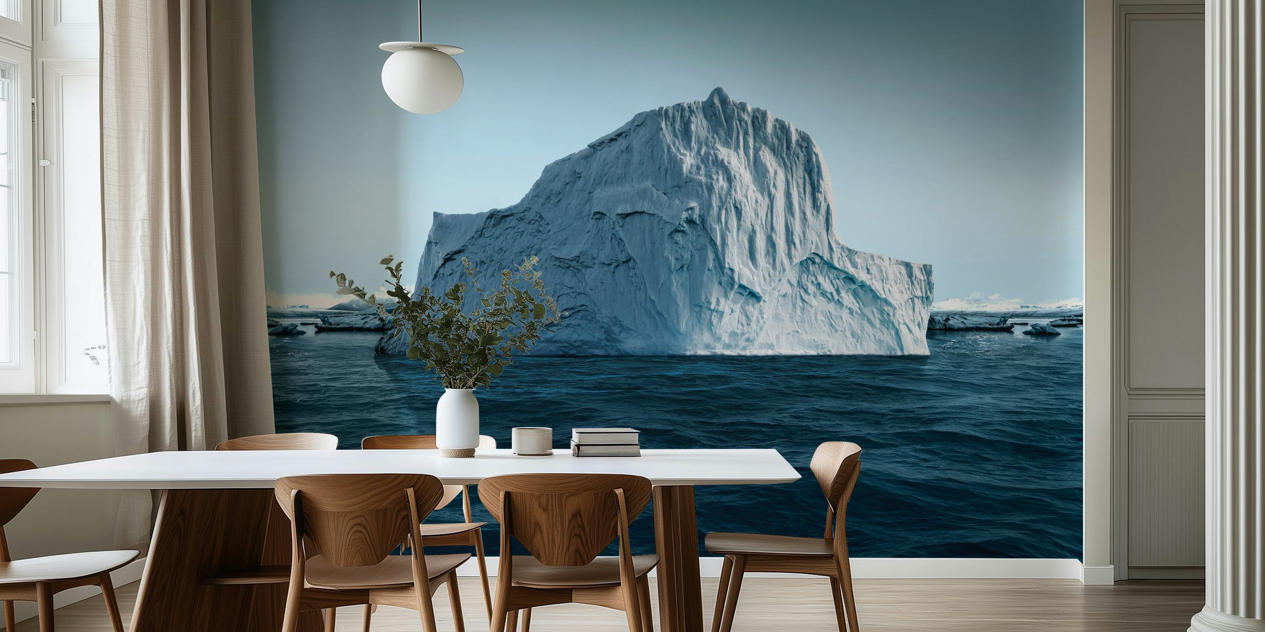 Iceberg Ocean tapet i ett rum