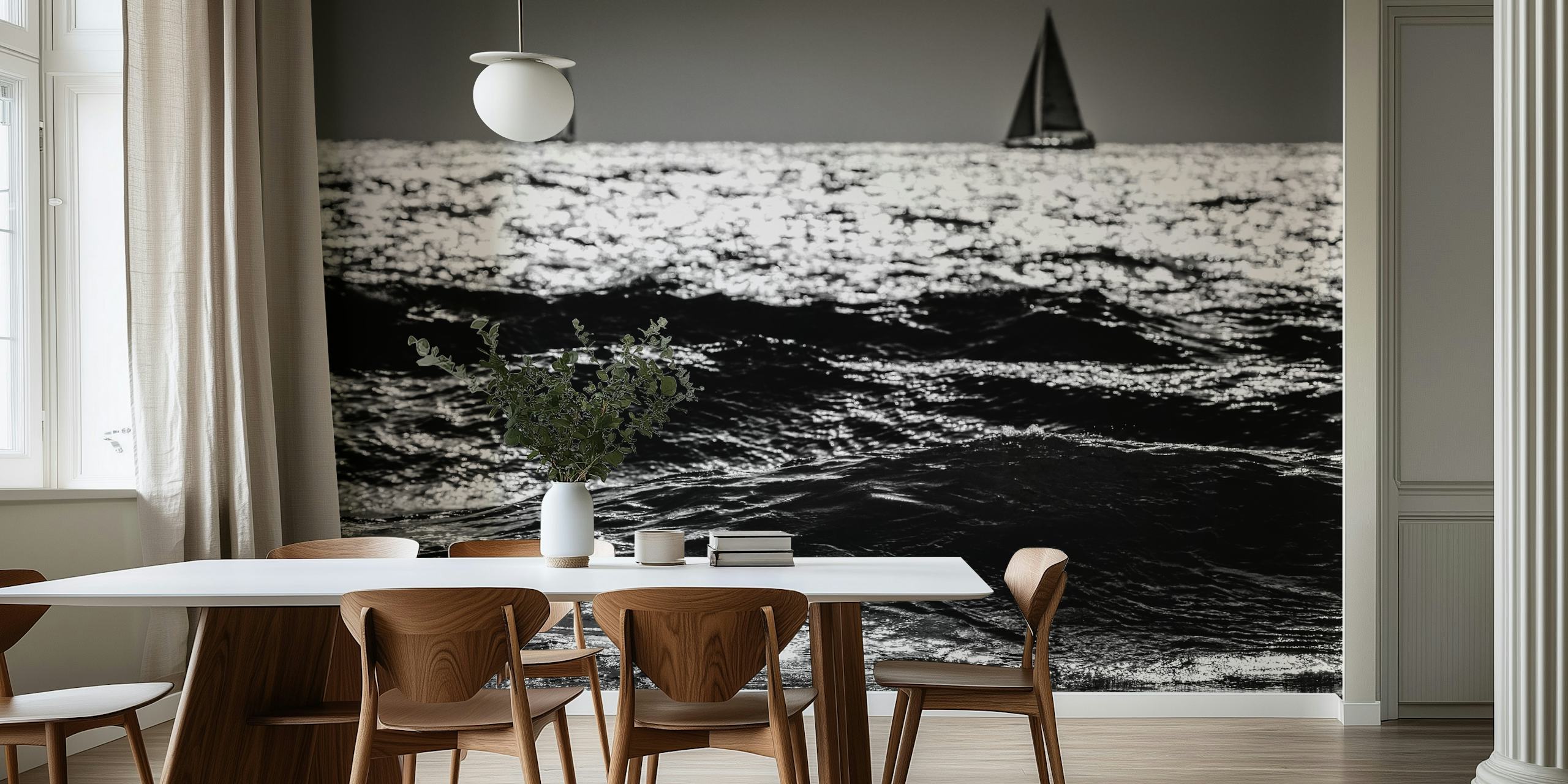 Design di due sailboats sull'acqua