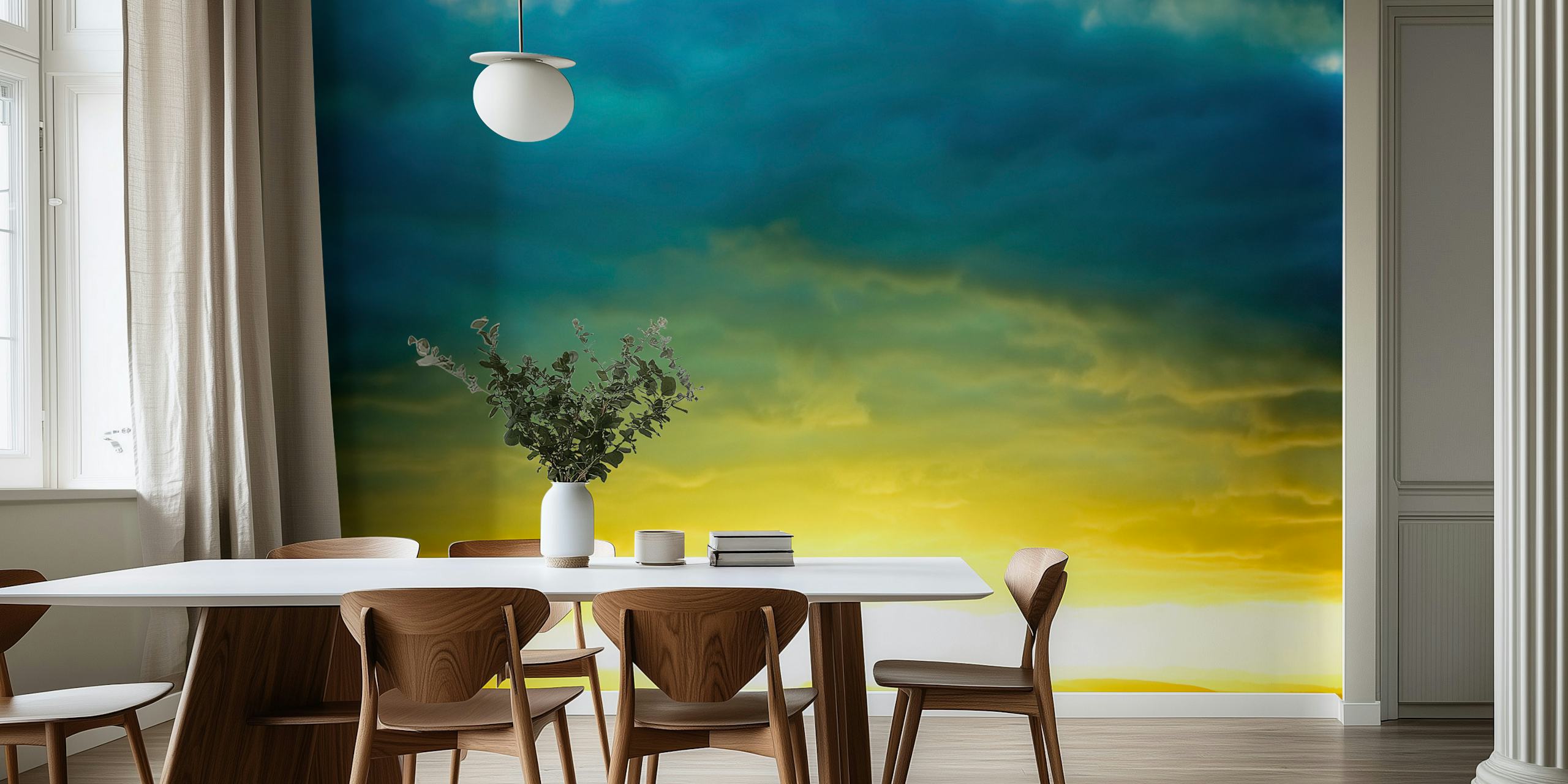 A New Day wallpaper in a bright room