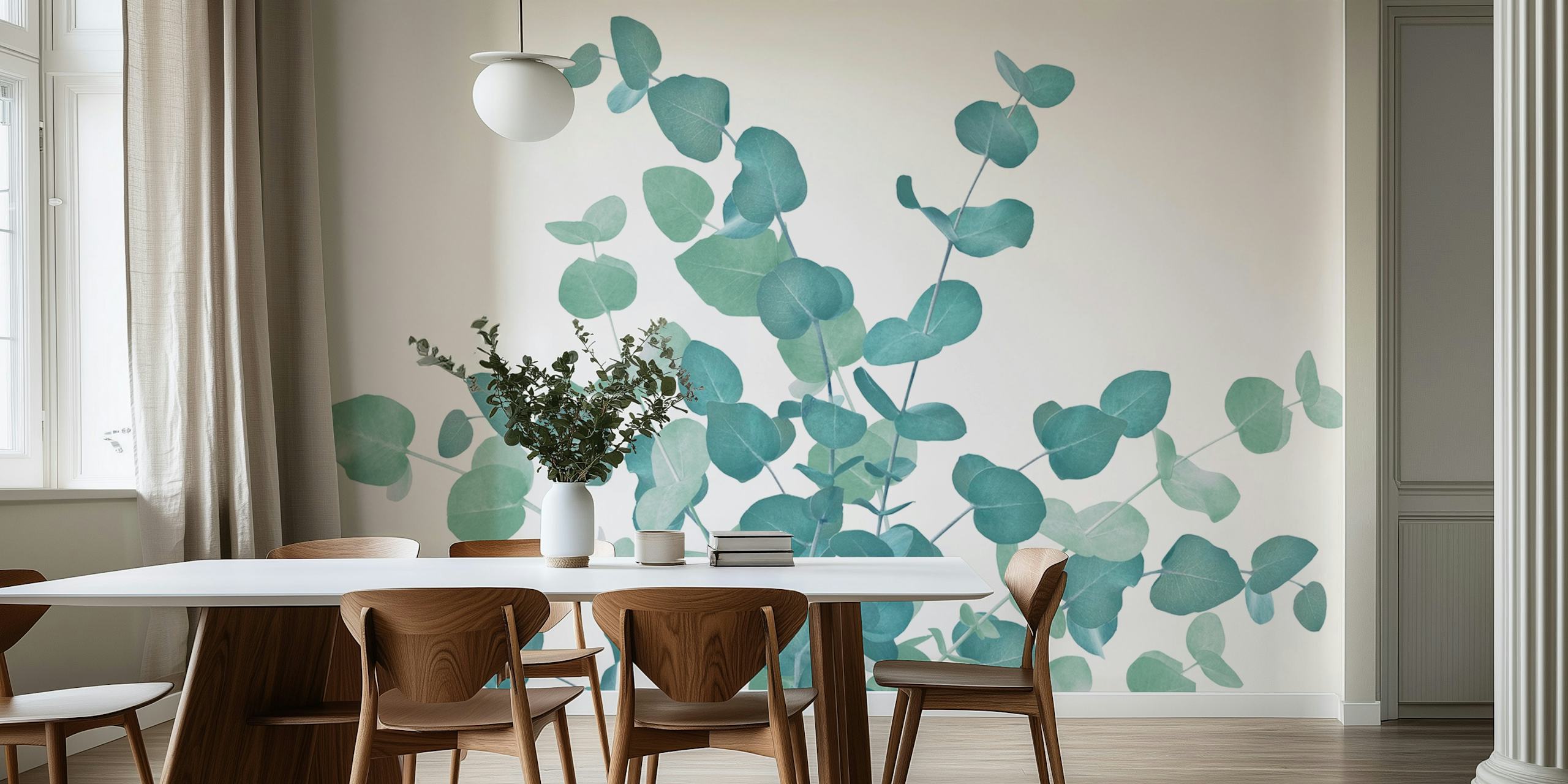 Eucalyptus Bouquet Dream 2 tapetti huoneessa