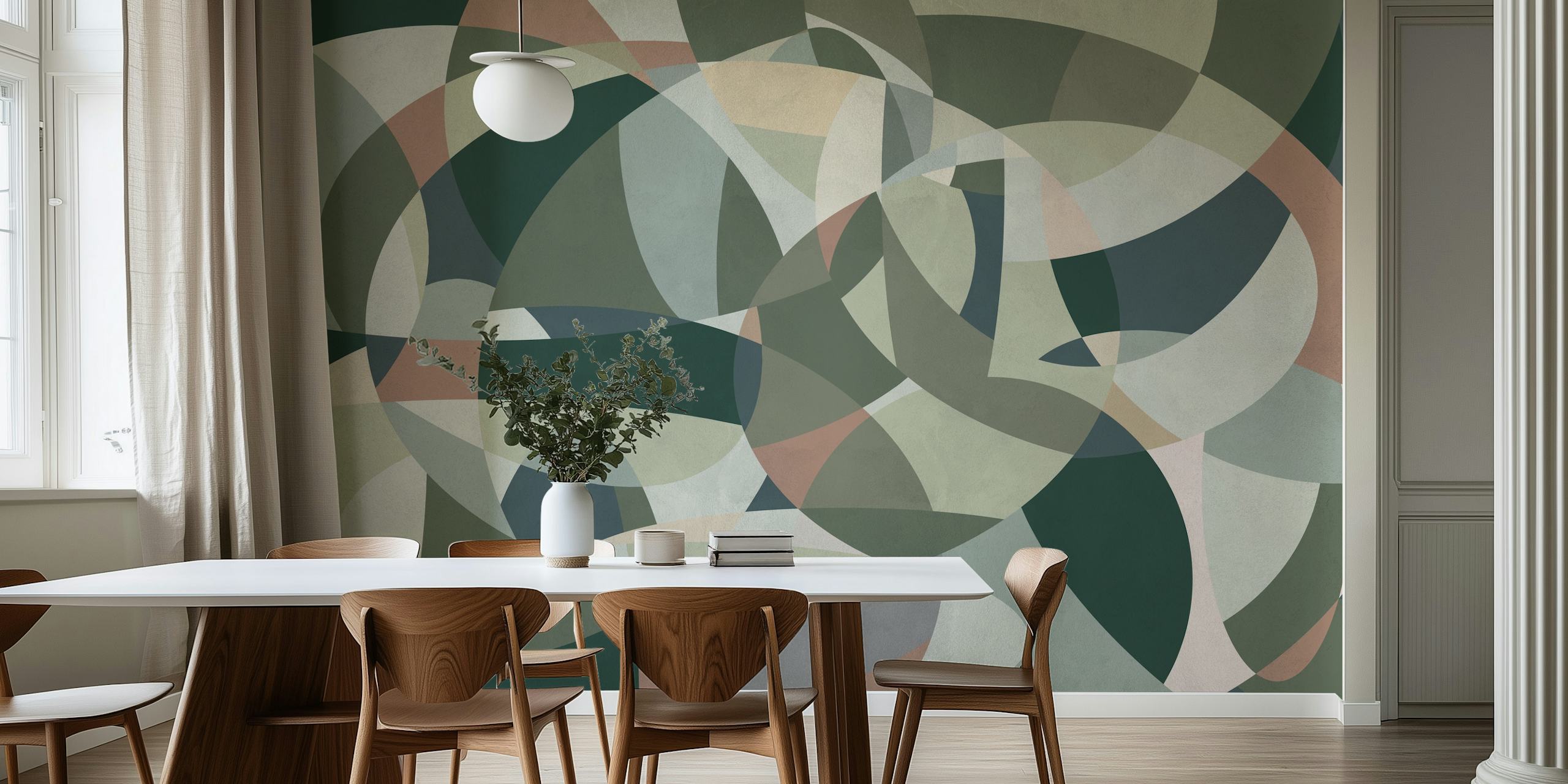 Design di Geometric Art 3 in una stanza