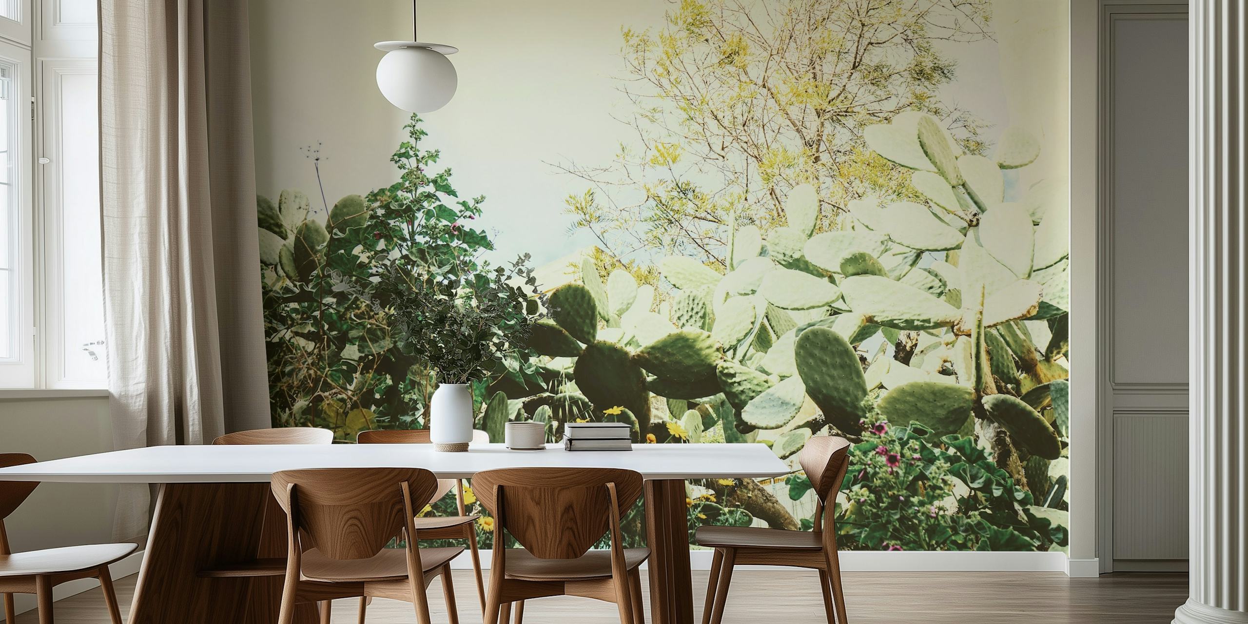 Tropical Morning Garden ταπετσαρία σε ένα δωμάτιο