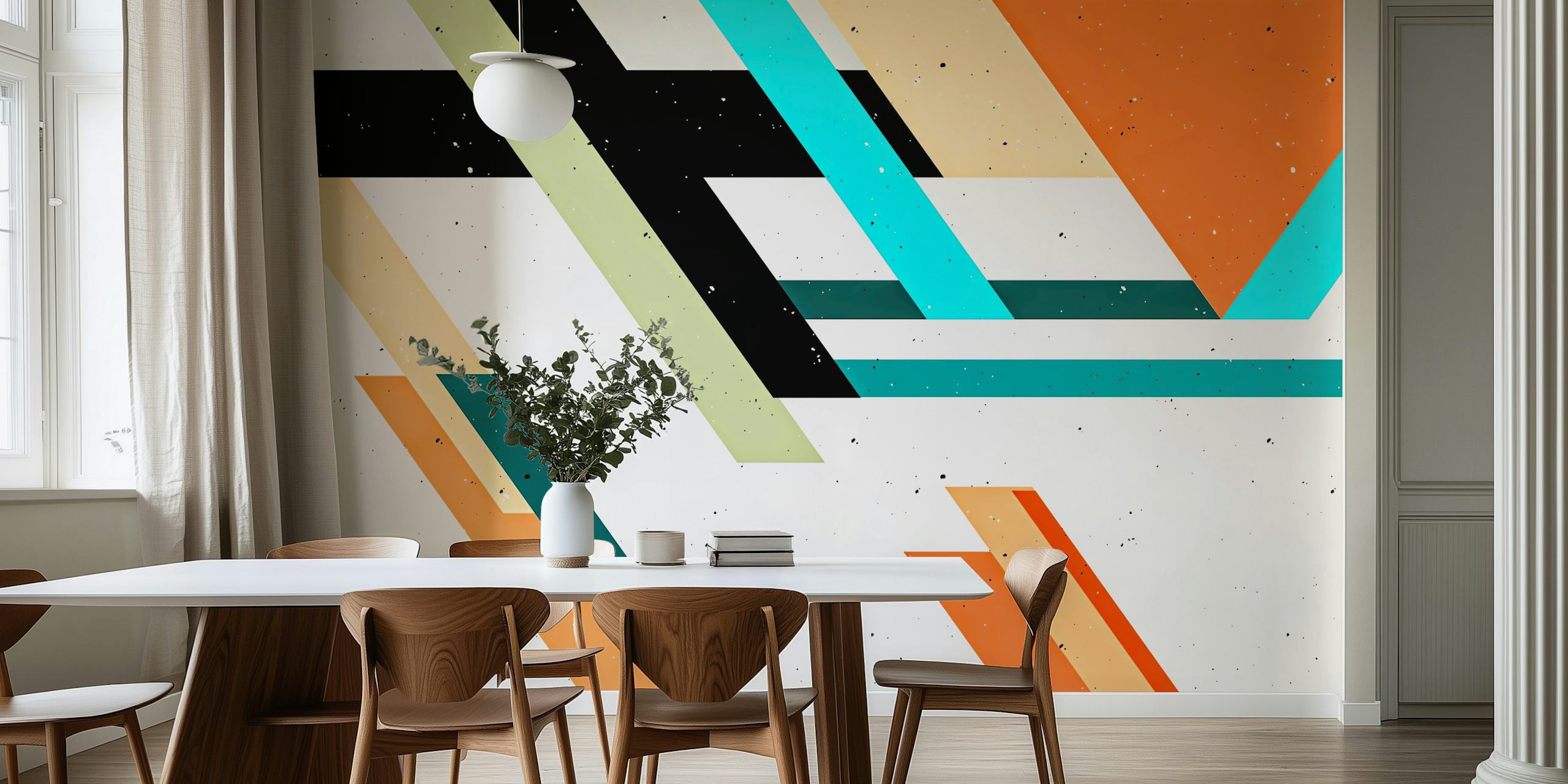 Papel pintado Vintage Life en una habitación elegante