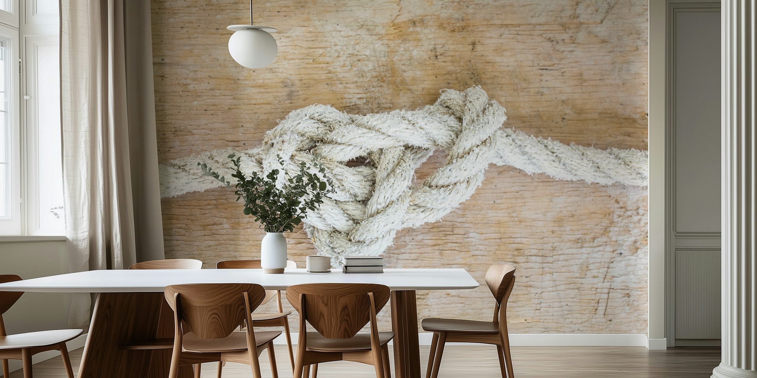 Tied Knot carta da parati in una stanza