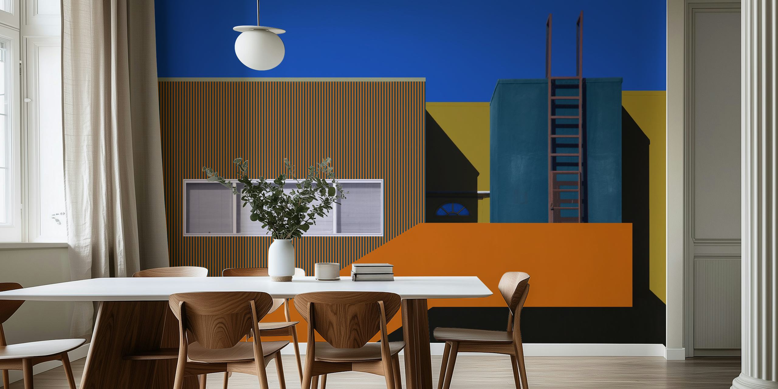 Ocean Breezes Apt Tapetdesign in einem Raum