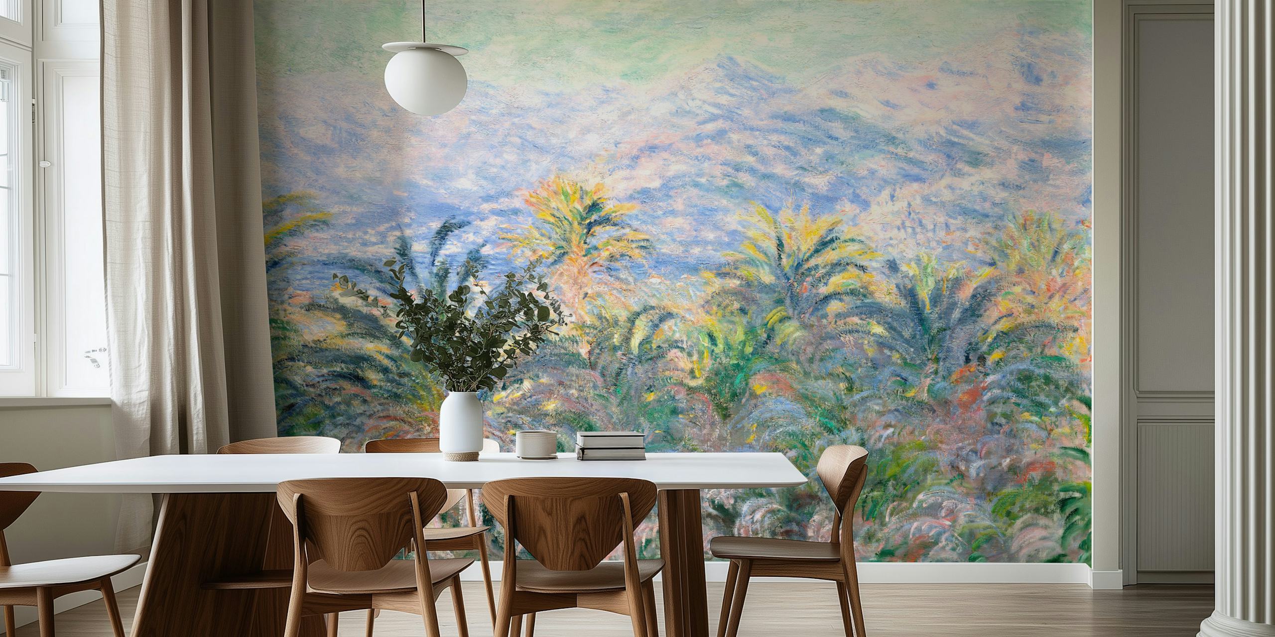 Papier peint Palm Trees Jungle dans une pièce