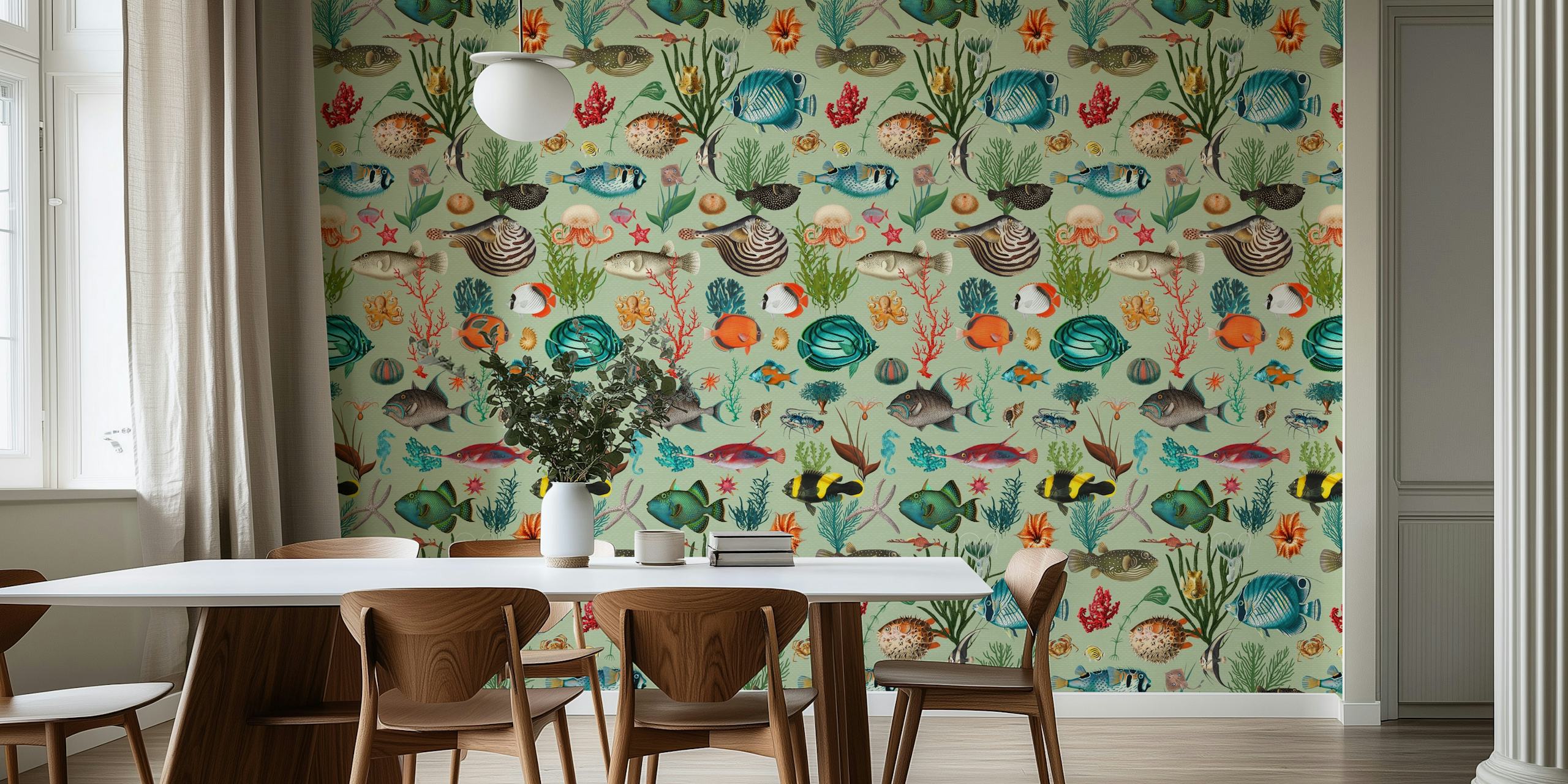 Oceania in sage green design