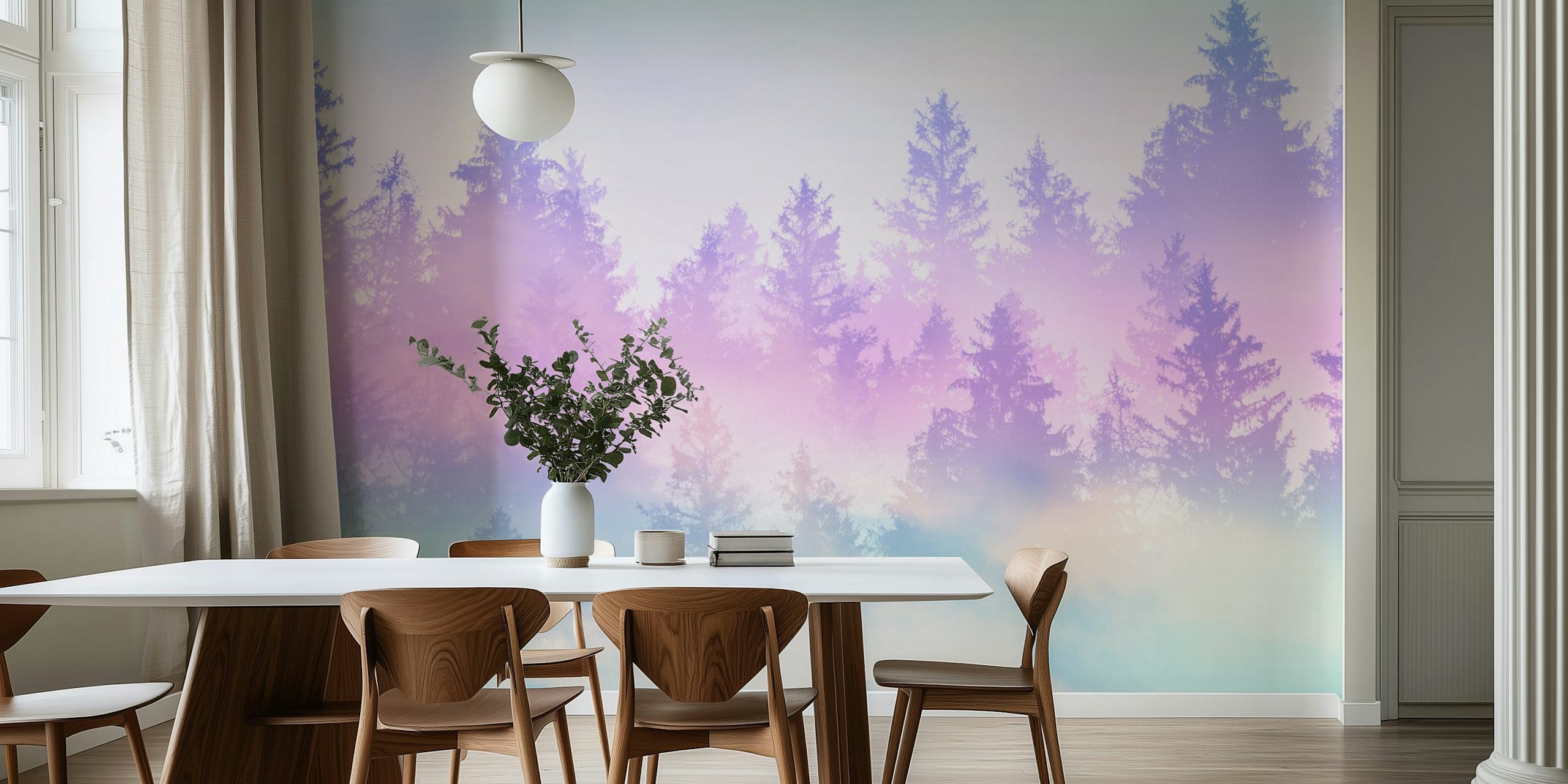 Pastel Forest Dream 5 σε ένα στιλάτο δωμάτιο