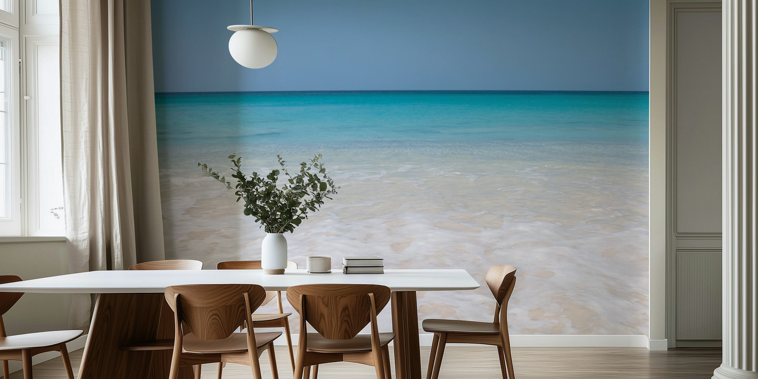 Caribbean Ocean Beach wallpaper design