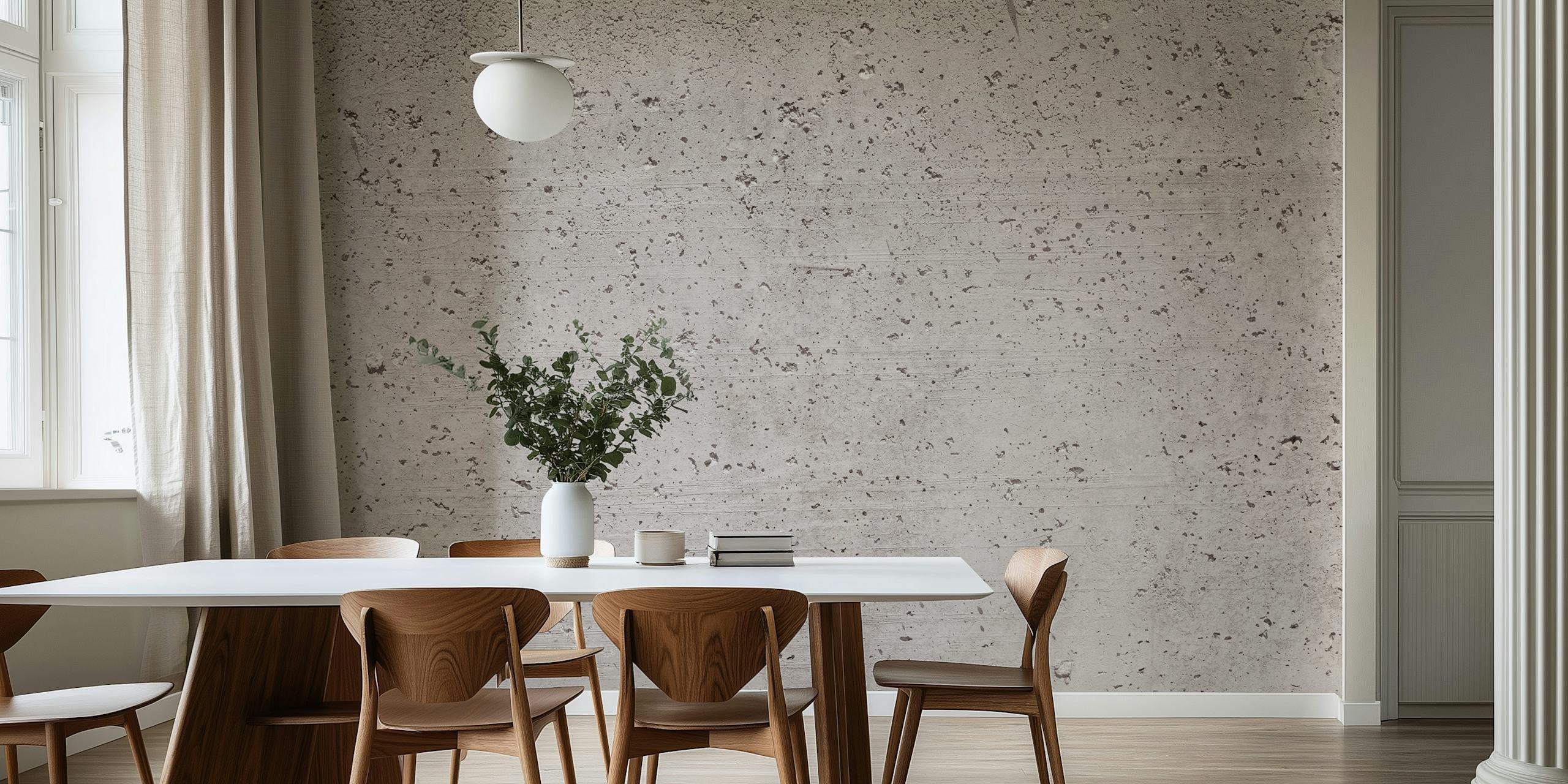 Textured wallpaper in a modern room