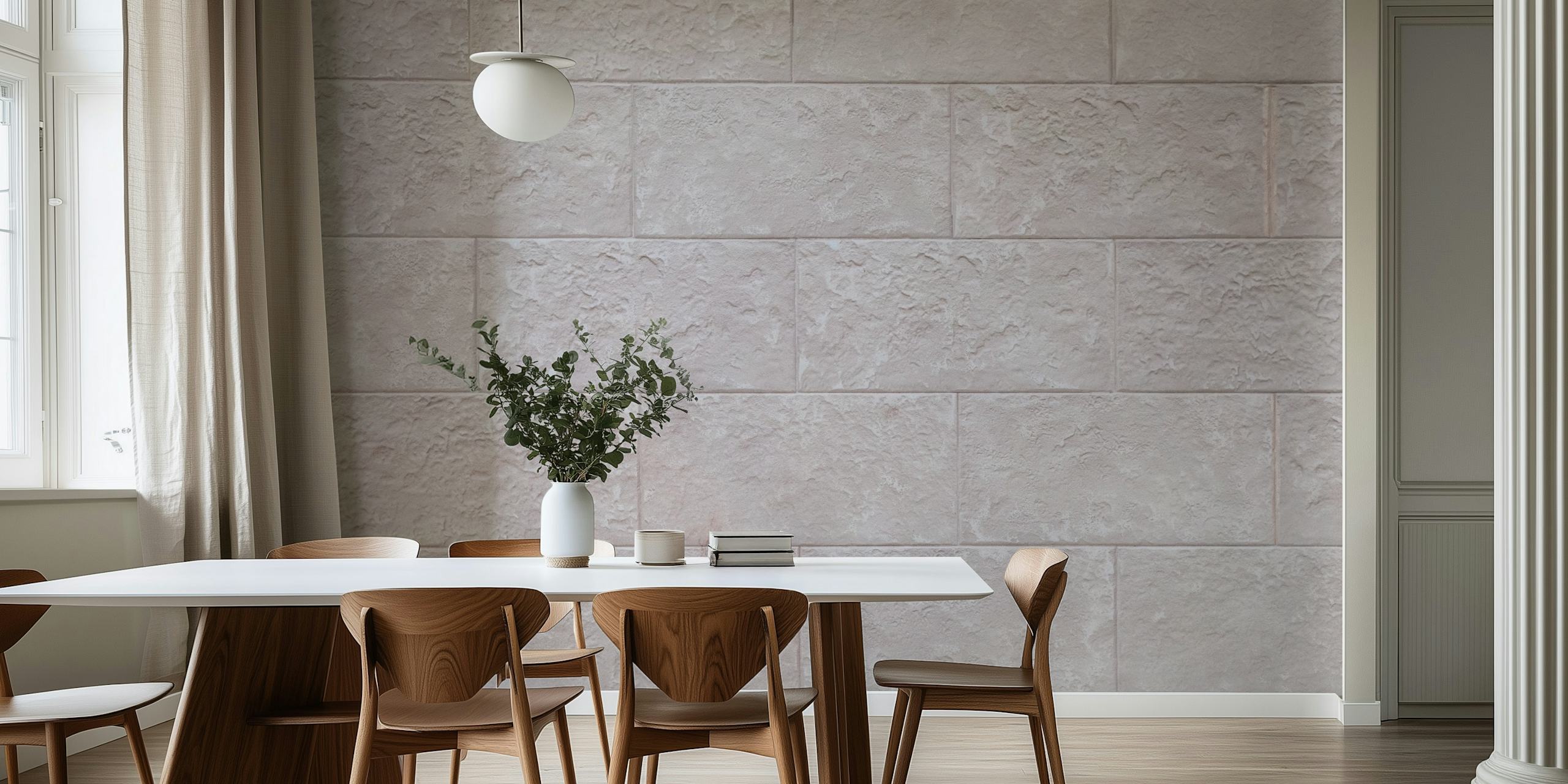 Fotomural vinílico de parede com textura de pedra calmante e aparência realista para decoração de casa