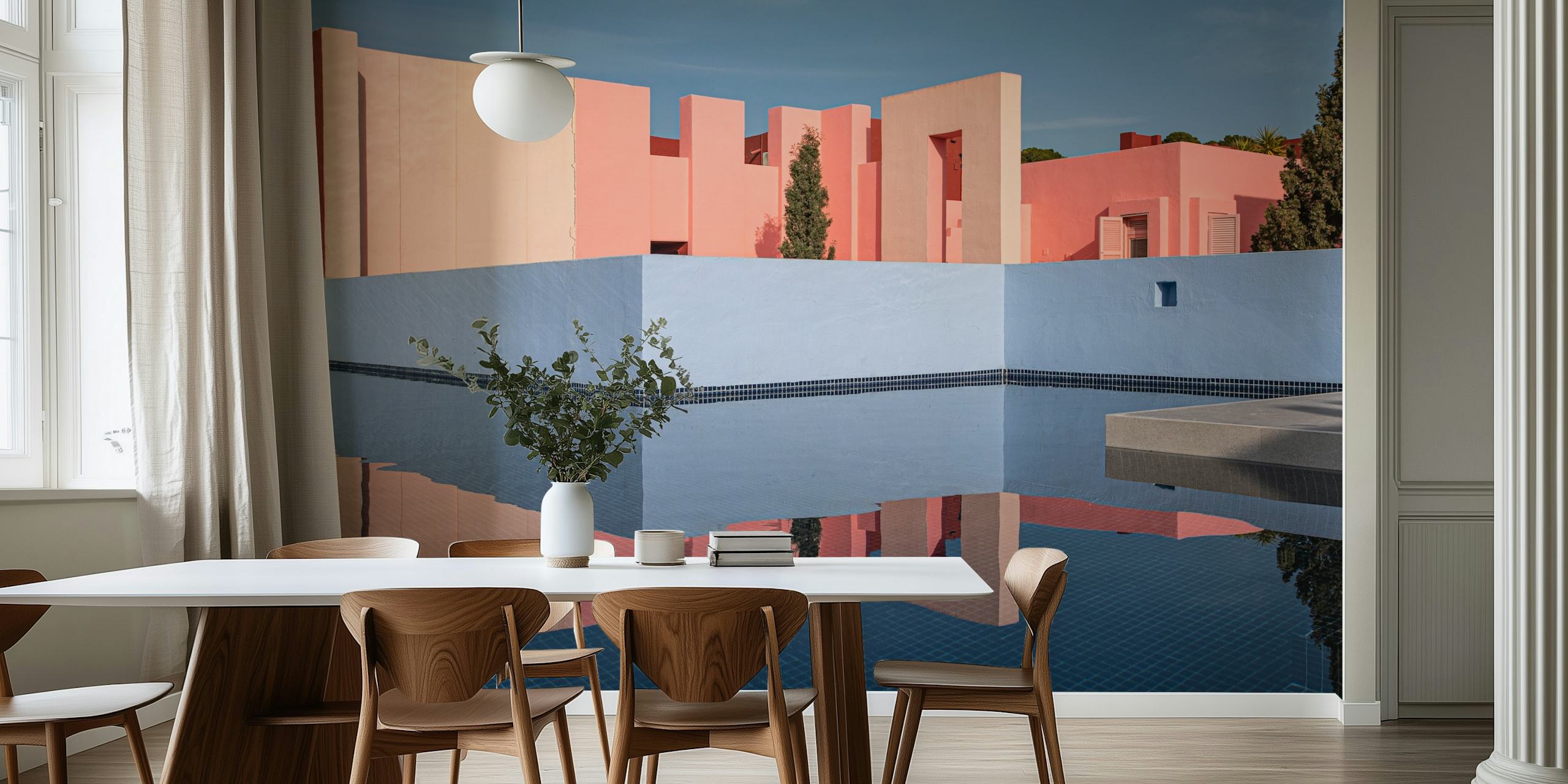 Fargerik tapetdesign med Muralla Roja #26