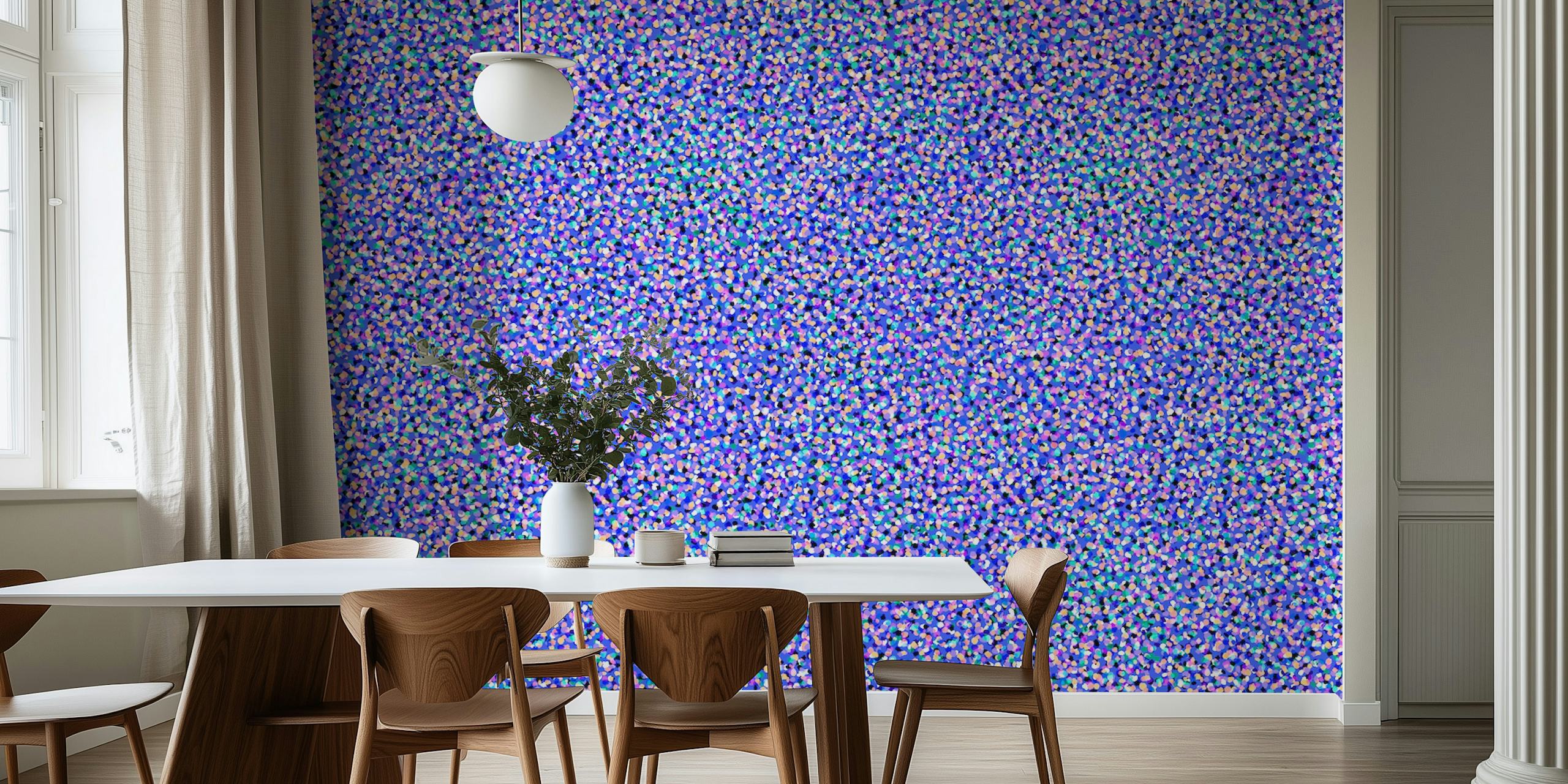 Papier peint abstrait aux tons bluebell avec effet de texture dynamique