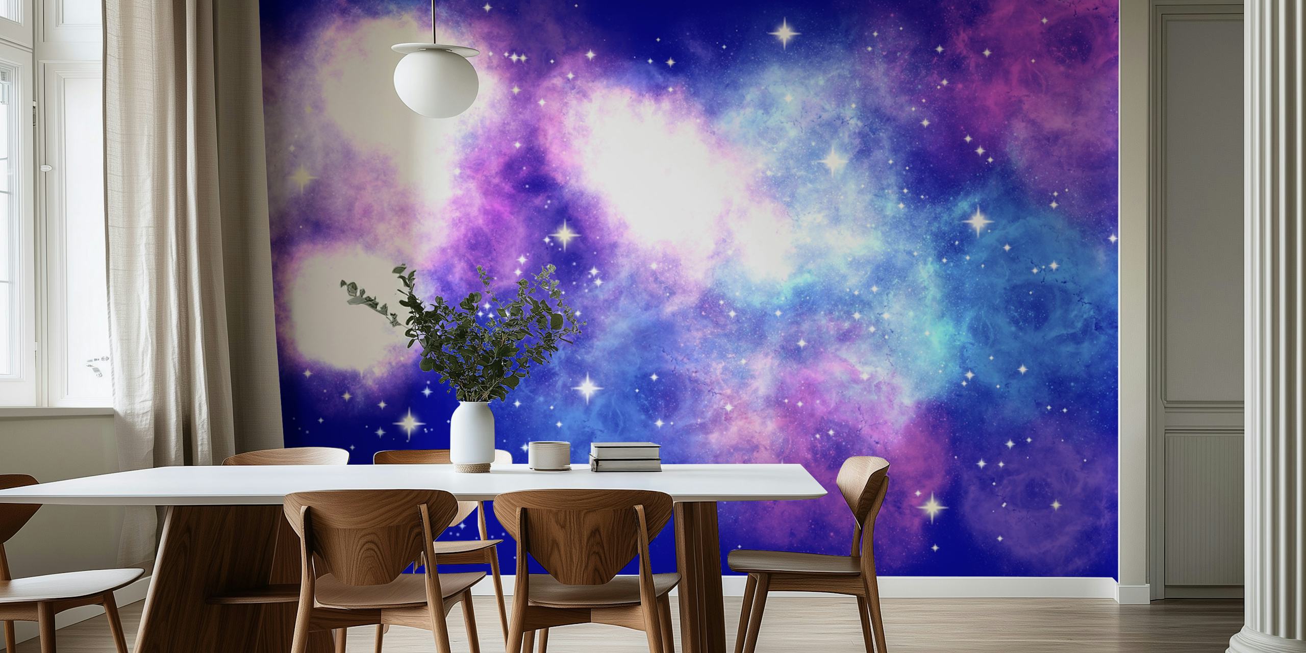 Galaxy 1 wallpaper design in a room