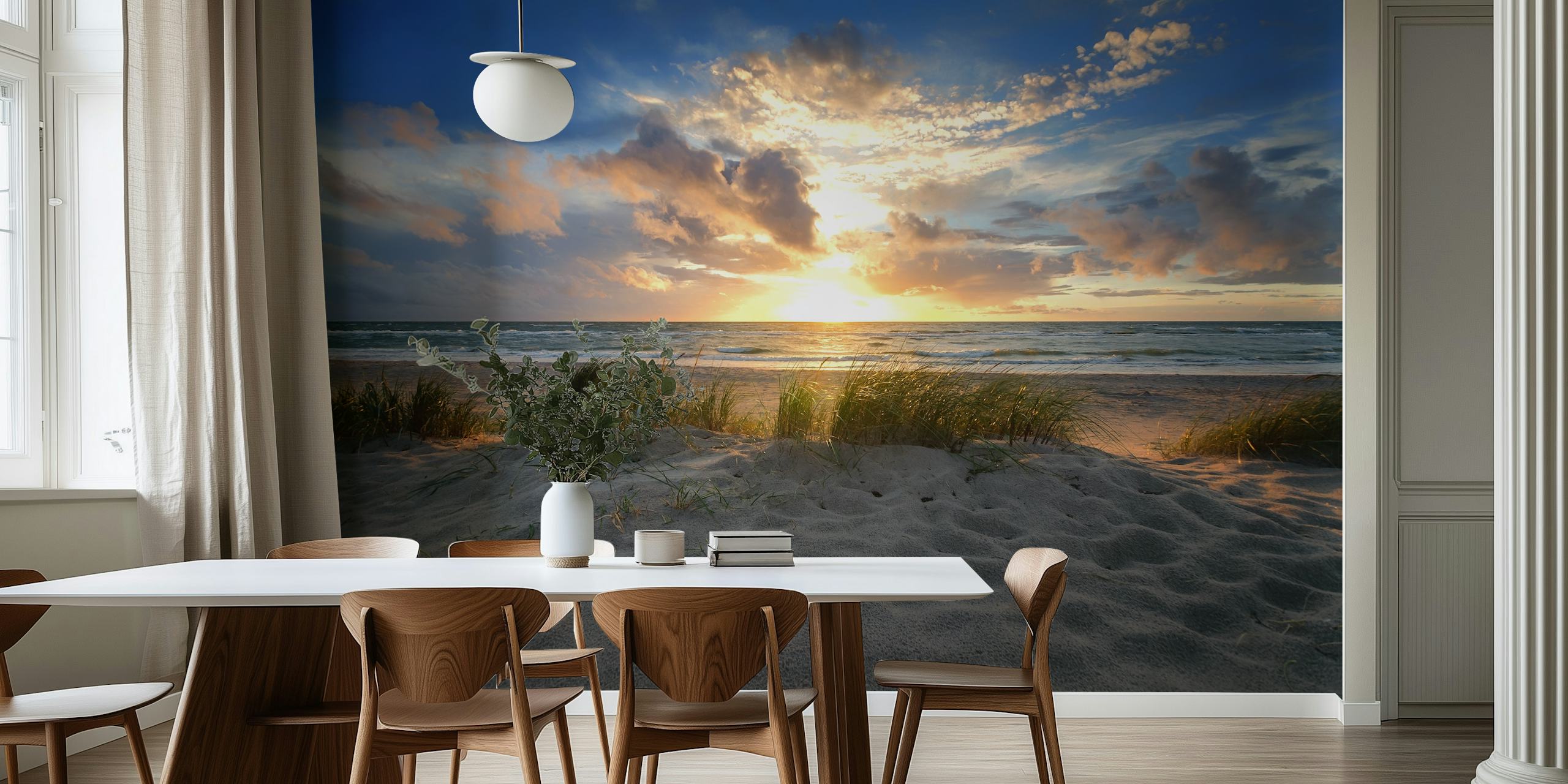 Ταπετσαρία Baltic Sunrise σε ρύθμιση δωματίου