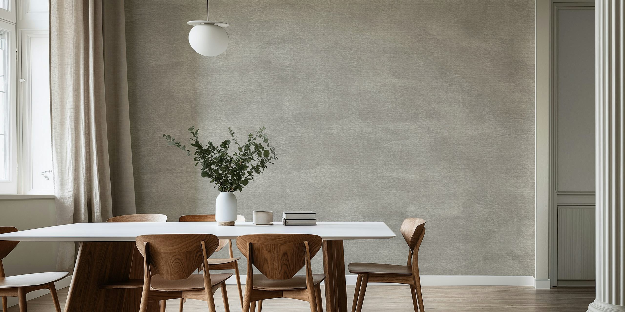 Neutral gray textured wallpaper resembling concrete surface