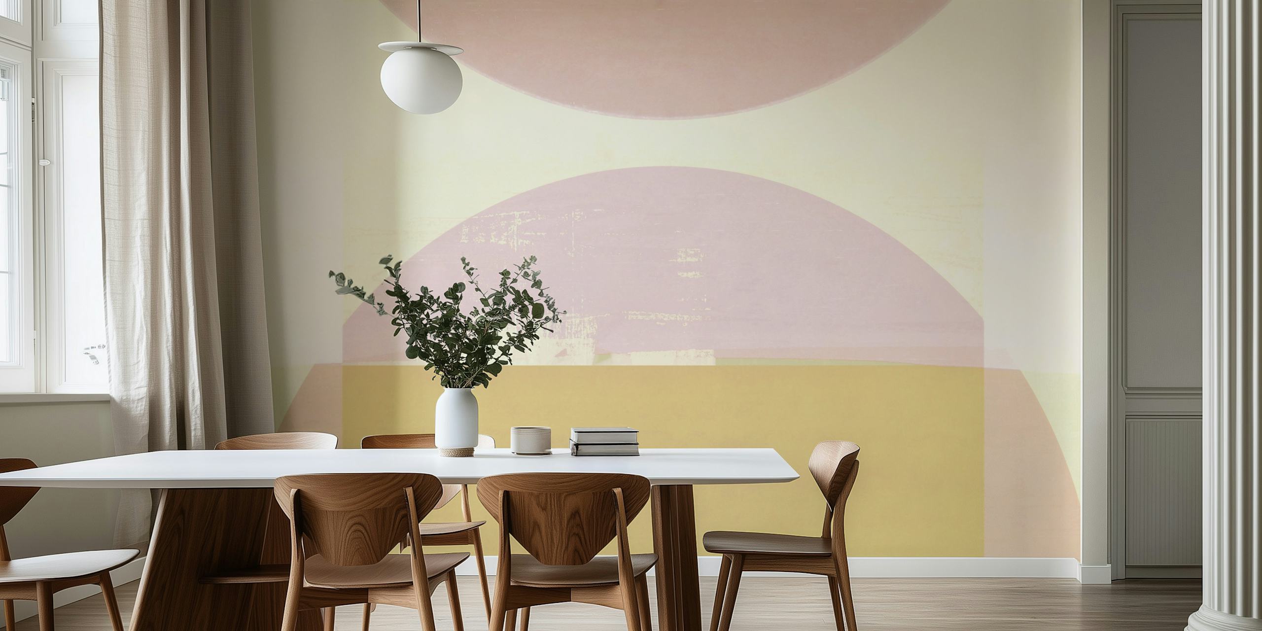 Soft Bauhaus Grunge tapet i et rom