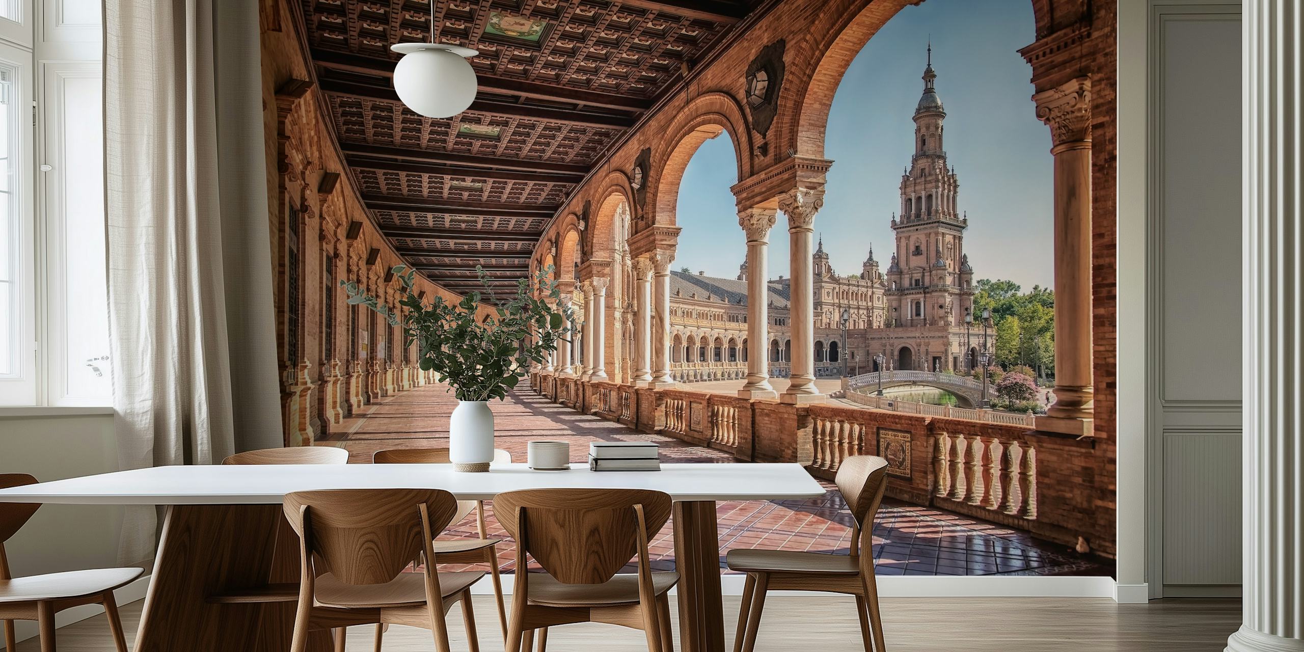 Plaza De Espana wallpaper in a room