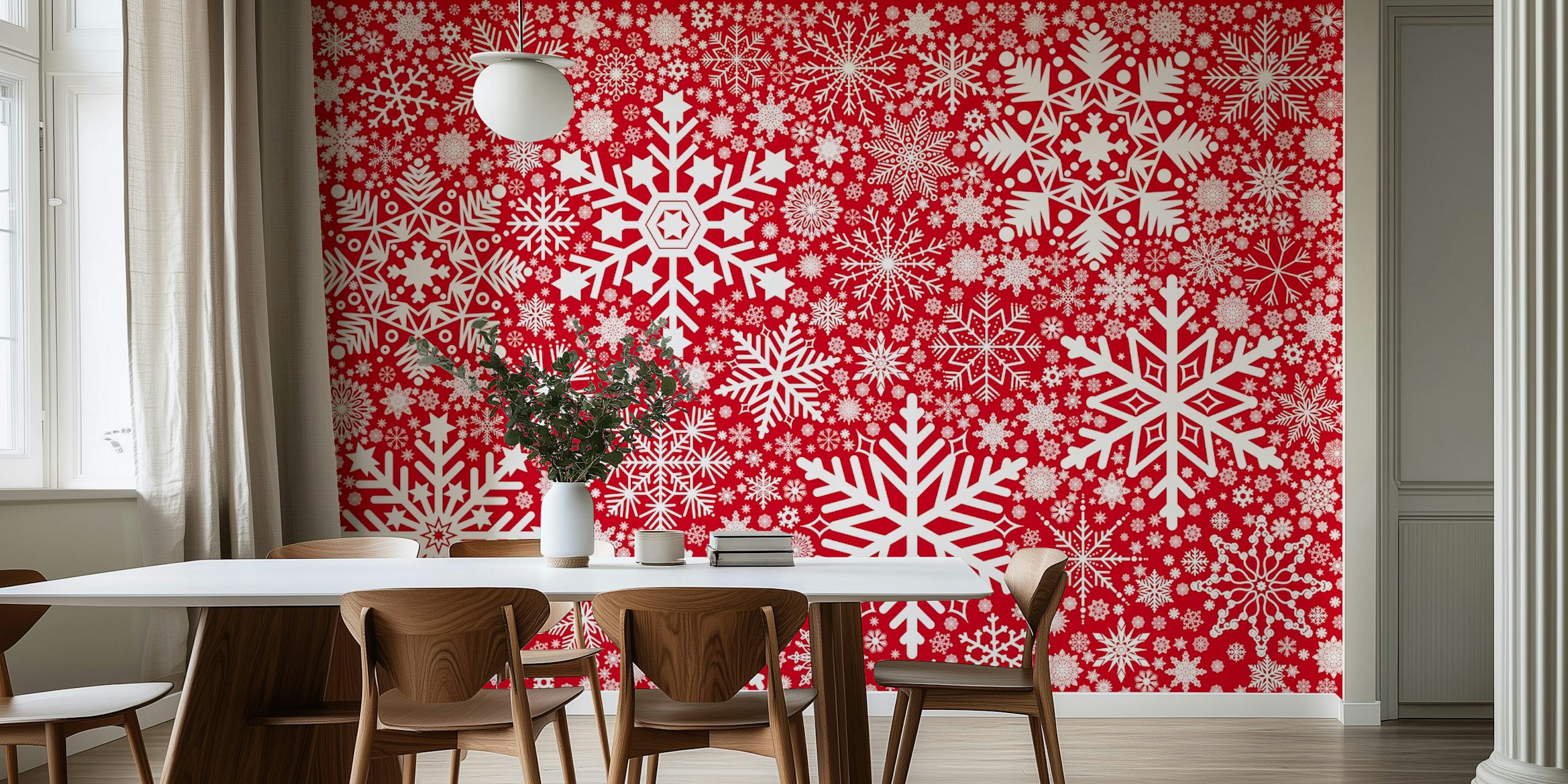 Dizajn Snowflakes Background 7 u sobi