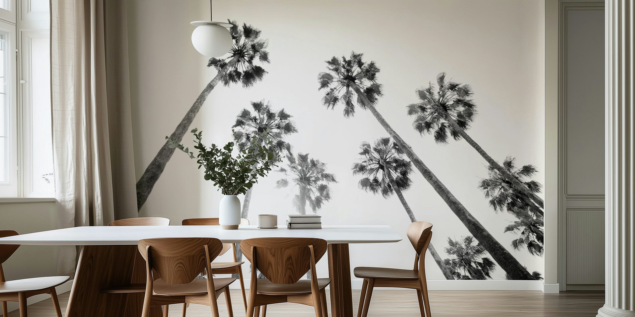 Palmen Design für Tapeten in einem Raum