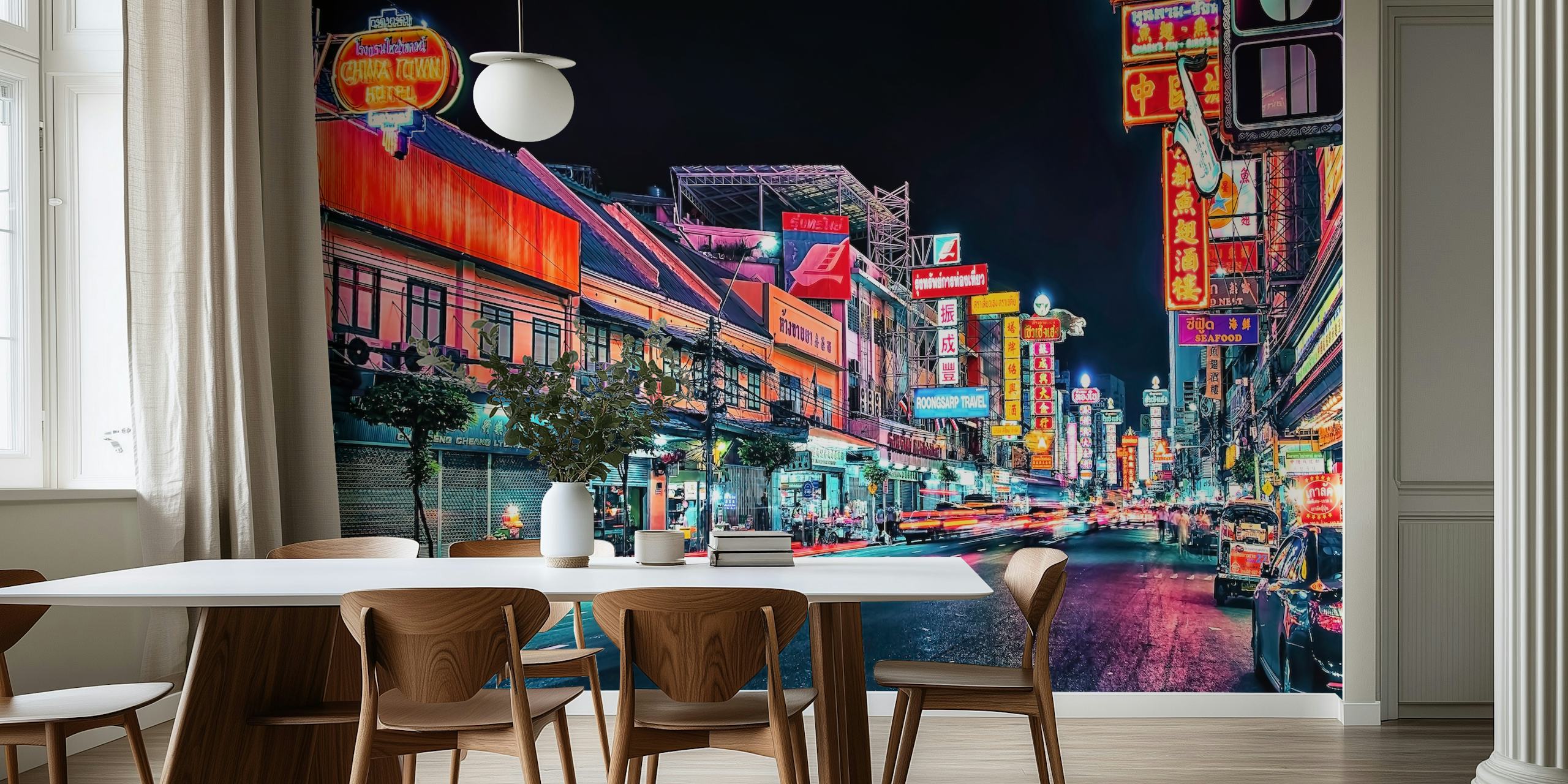 Chinatown By Night tapeta v pokoji
