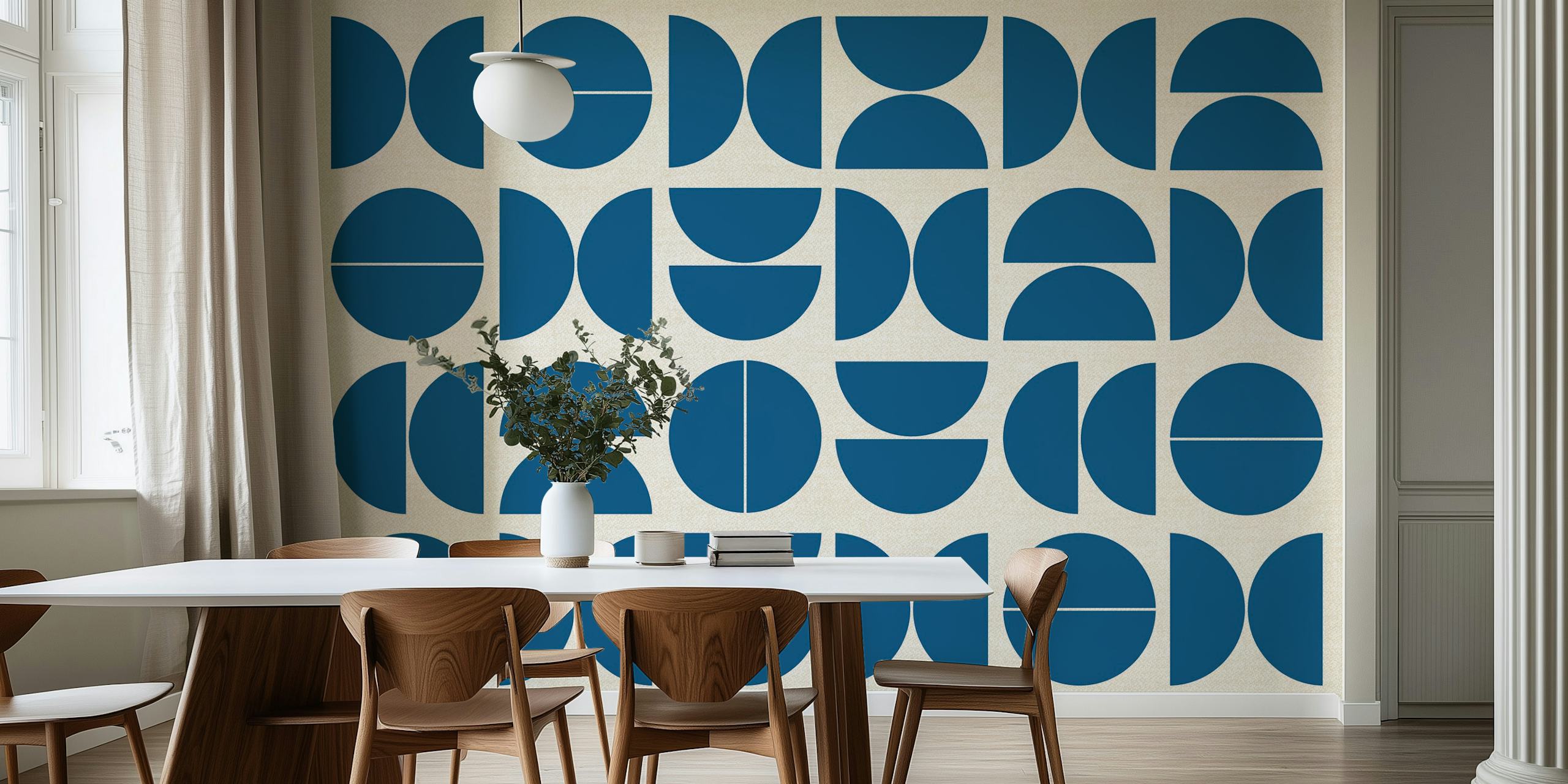 Projekt tapety Lake Blue Bauhaus