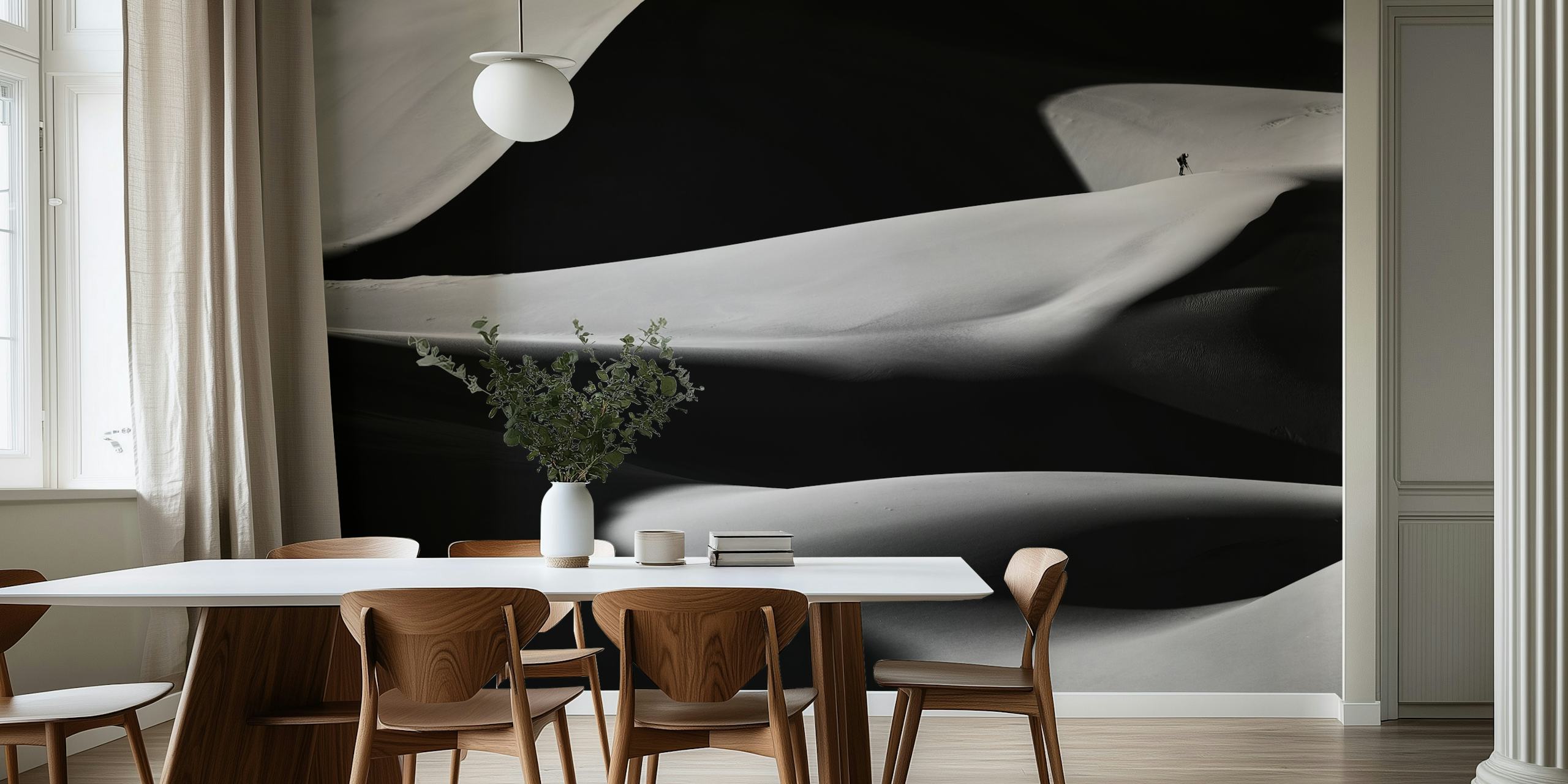 Dune X papel pintado en una habitación moderna