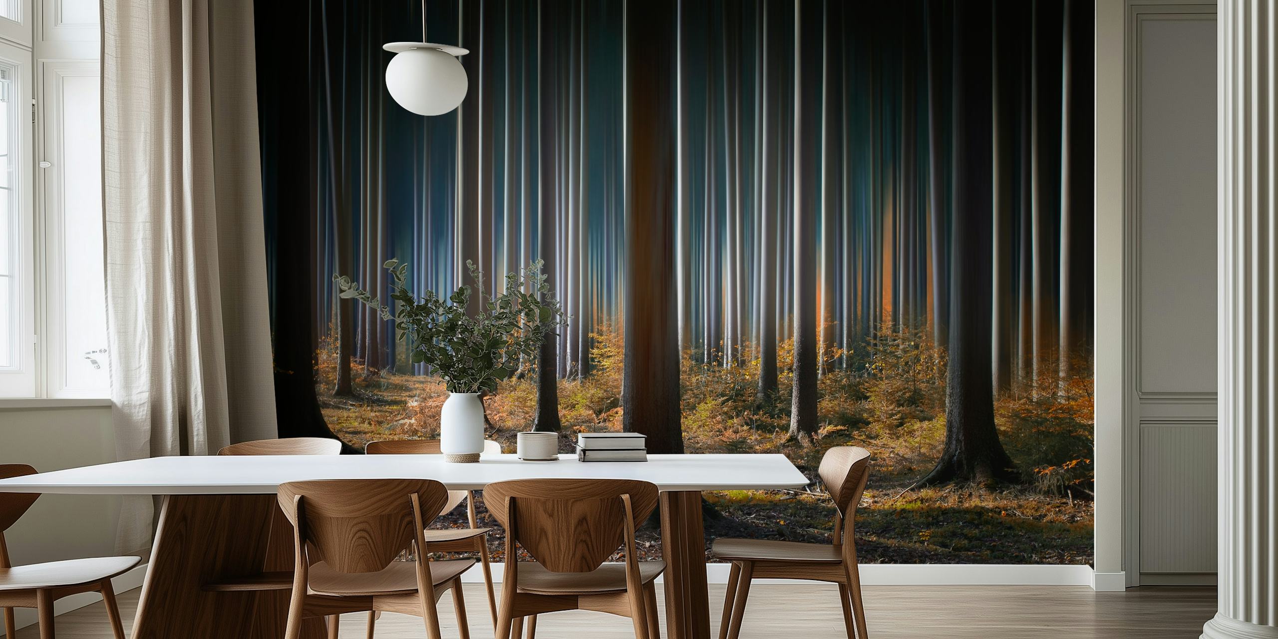 Mystic Wood wallpaper in a room setting