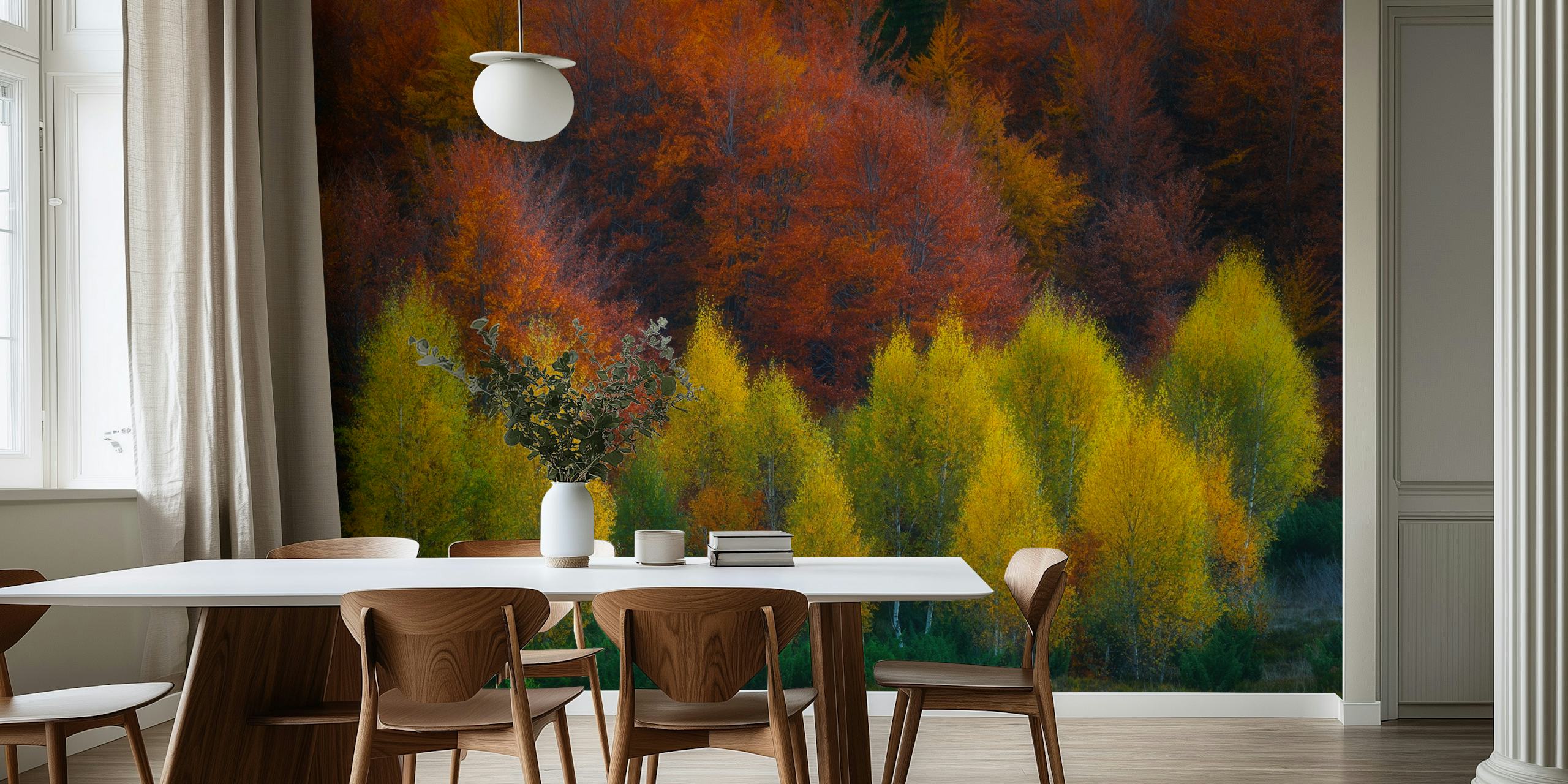 Nimbrethil wallpaper displayed in a room